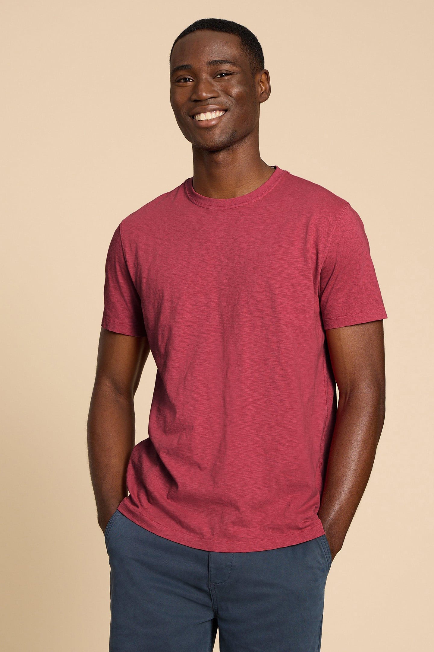 ABERSOCH SHORT SLEEVE TEE MID CORAL 8