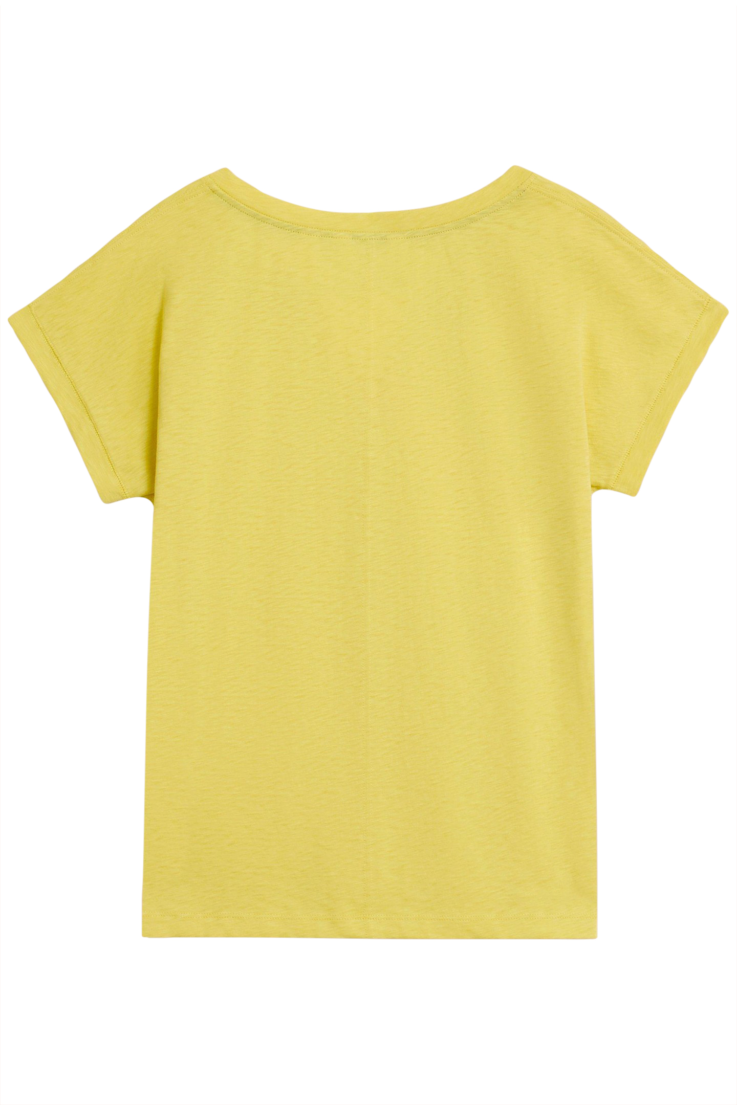 NELLY NOTCH NECK TEE LIGHT PINK 1