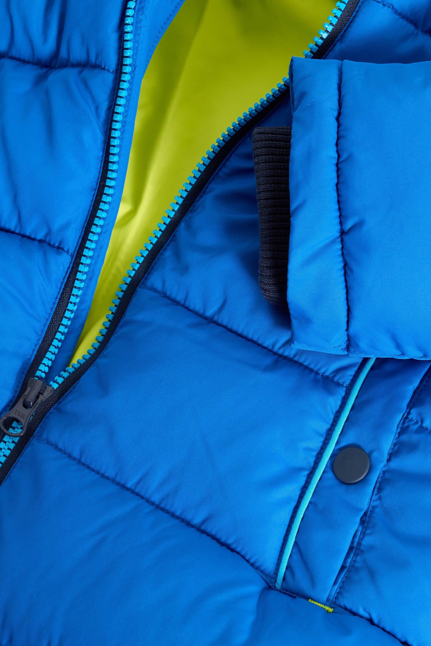 LONG PUFFER COAT BRIGHT BLUE 2