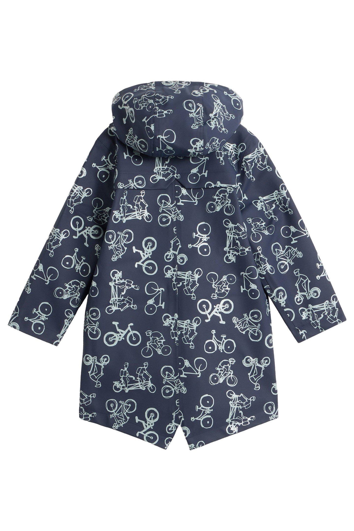 BIKE PRINTED RAINCOAT NAVY PRINT 2