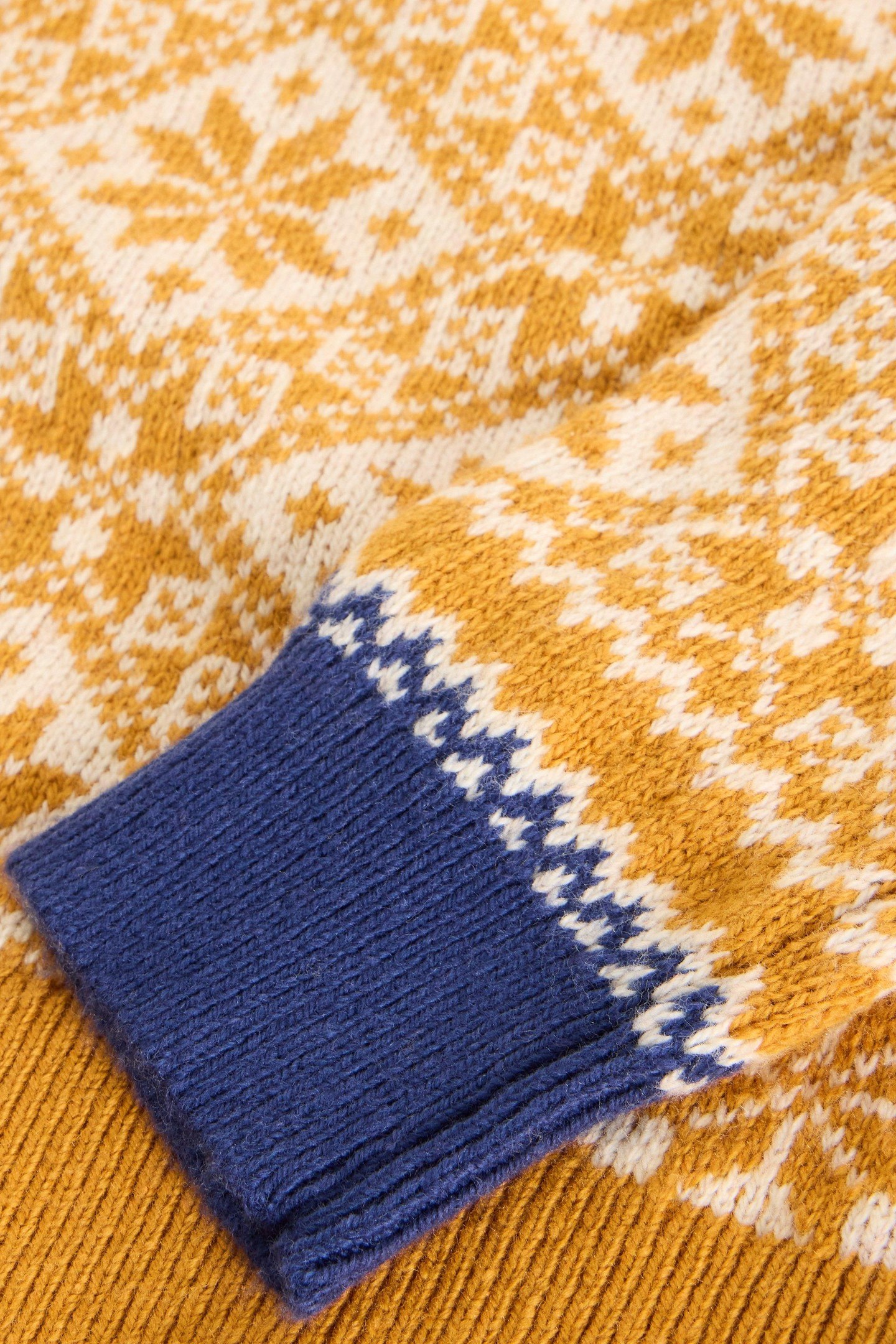 ALL OVER FAIRISLE JUMPER YELLOW MULTI 3