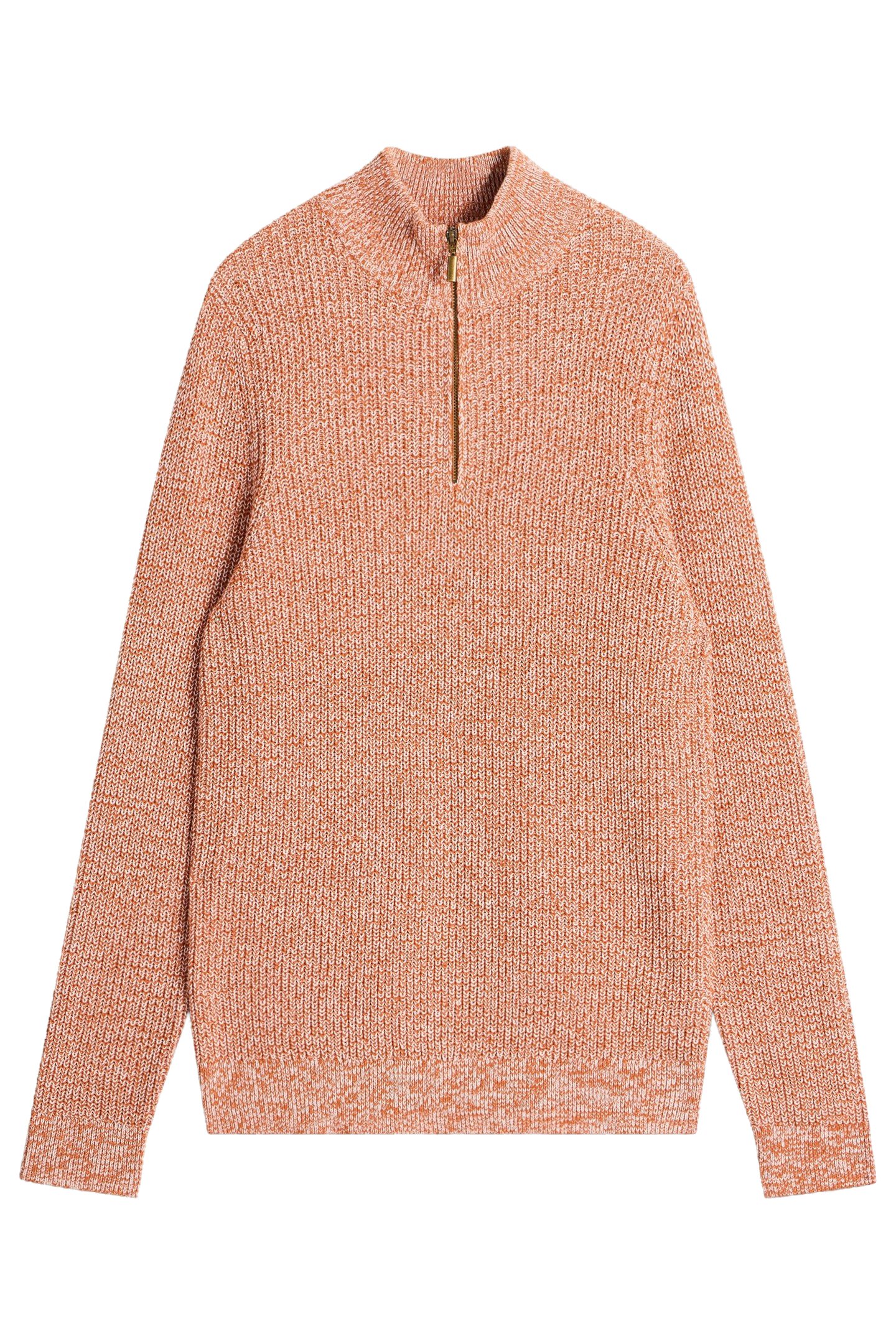 FUNNELF NECK JUMPER MID BROWN 1