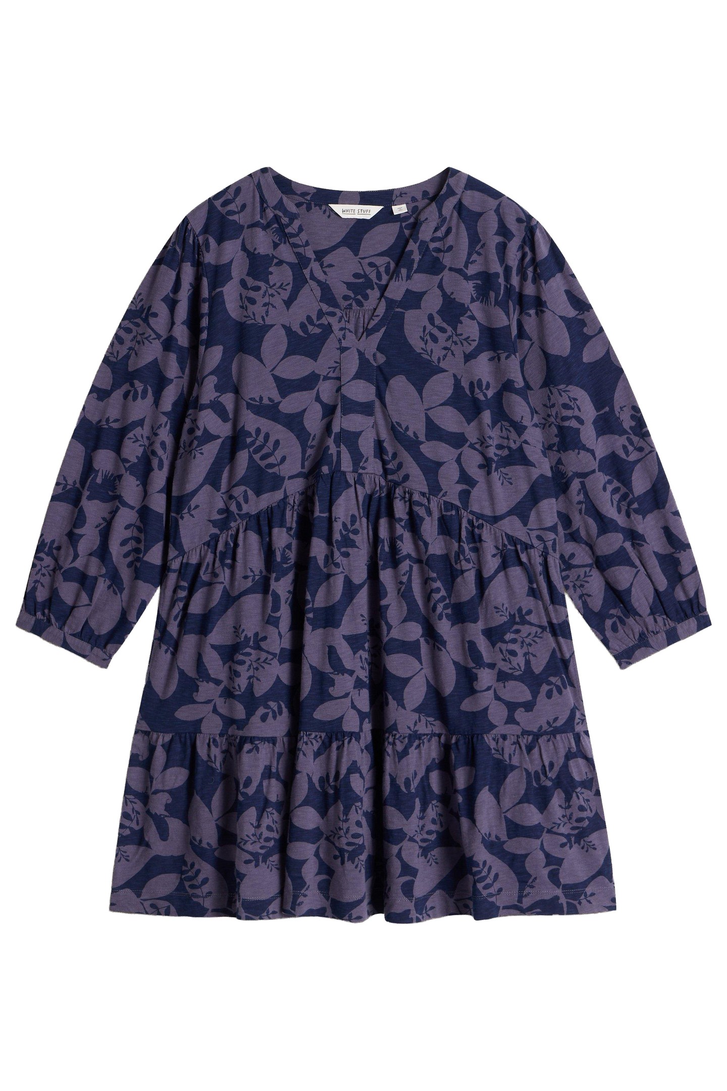 MARLIE JERSEY TUNIC NAVY PRINT 3