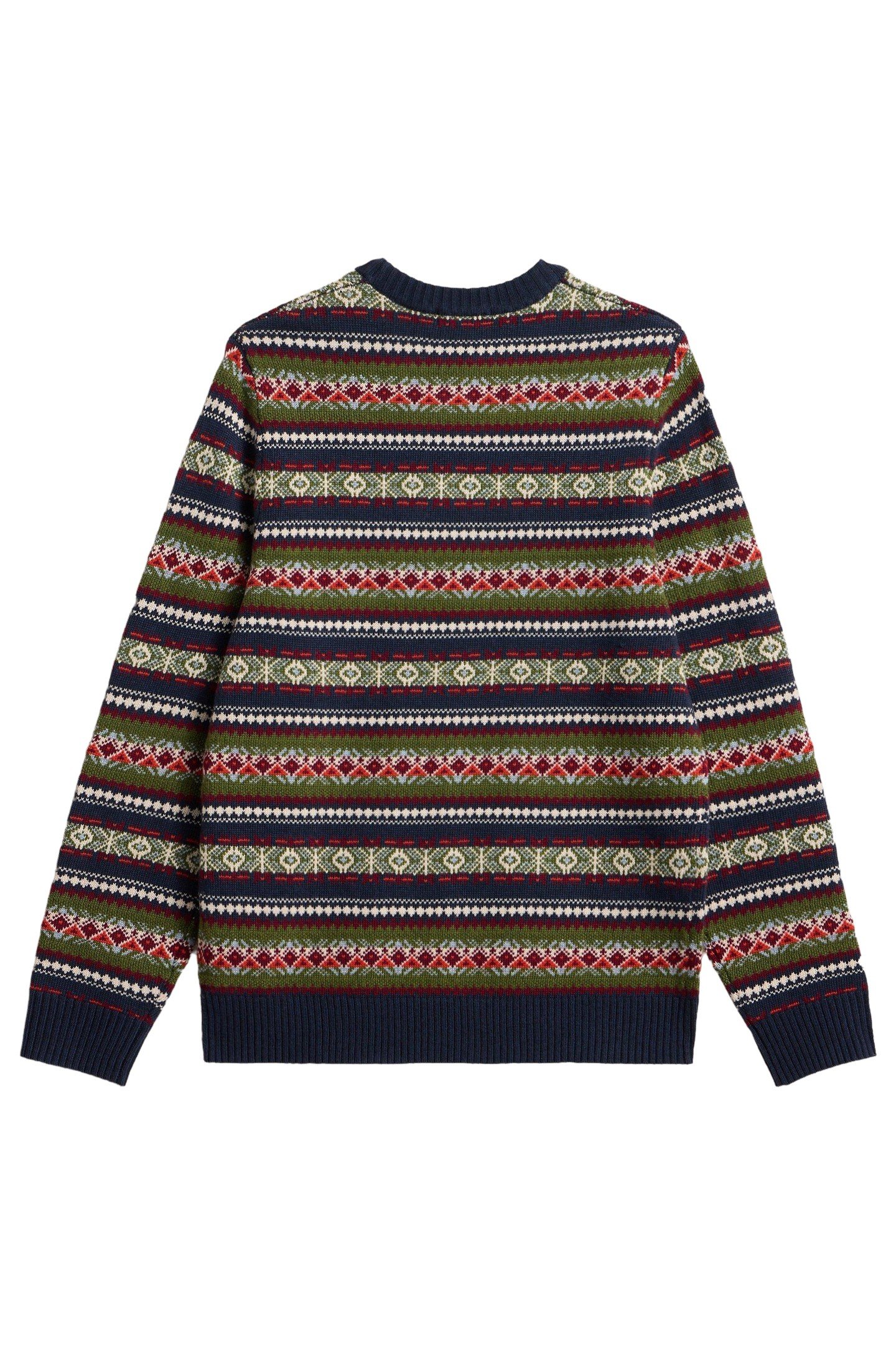 ALL OVER FAIRISLE CREW NAVY MULTI 2