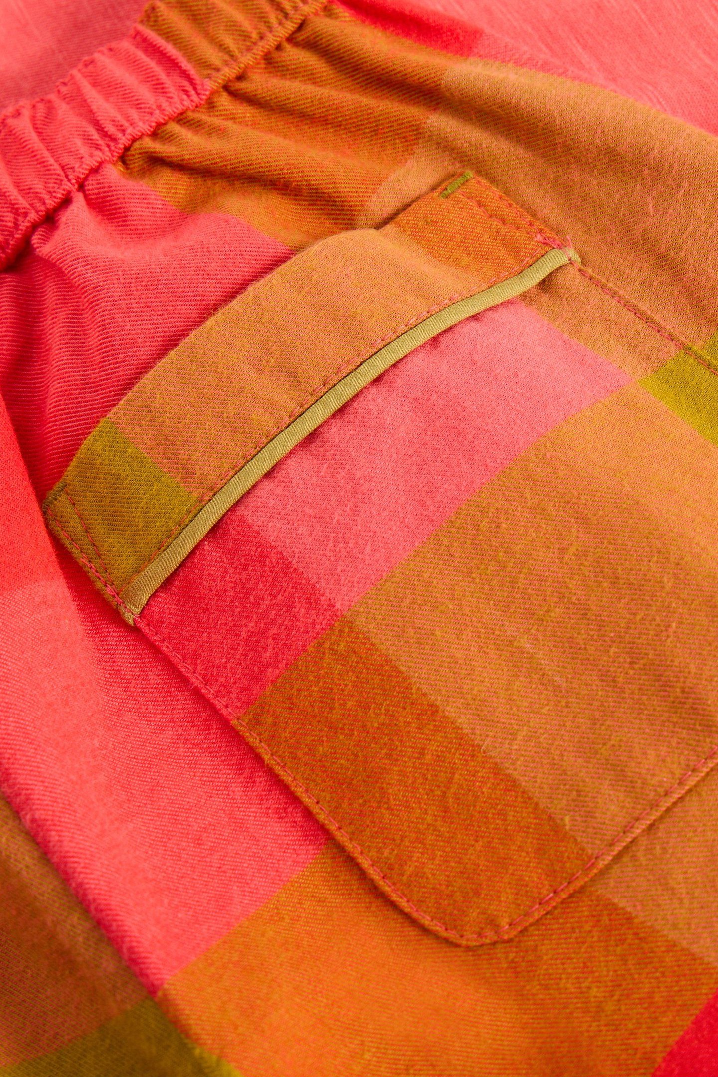 CHECK PJ SET PINK MULTI 3