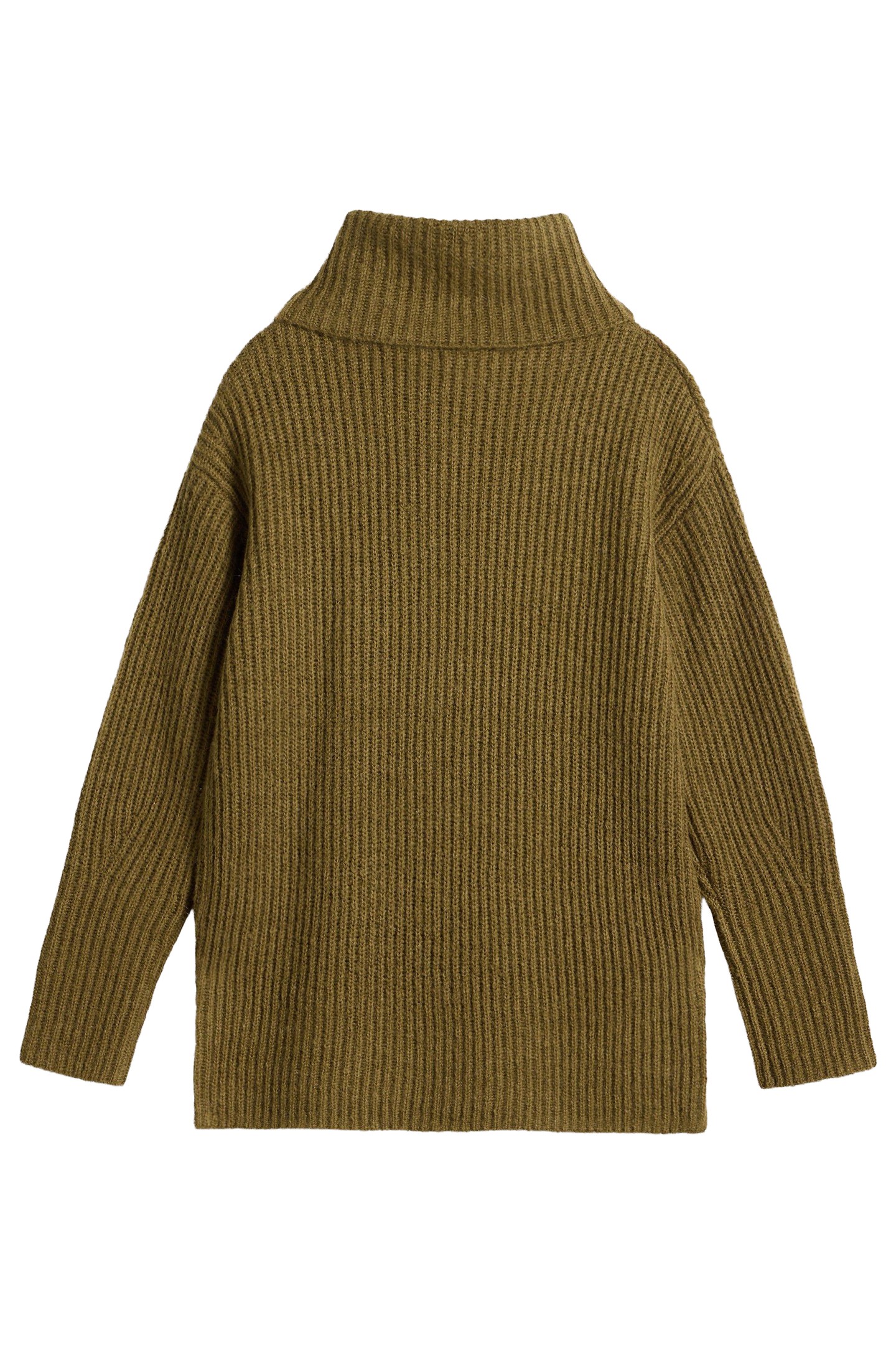 ROLL NECK JUMPER KHAKI GREEN 1