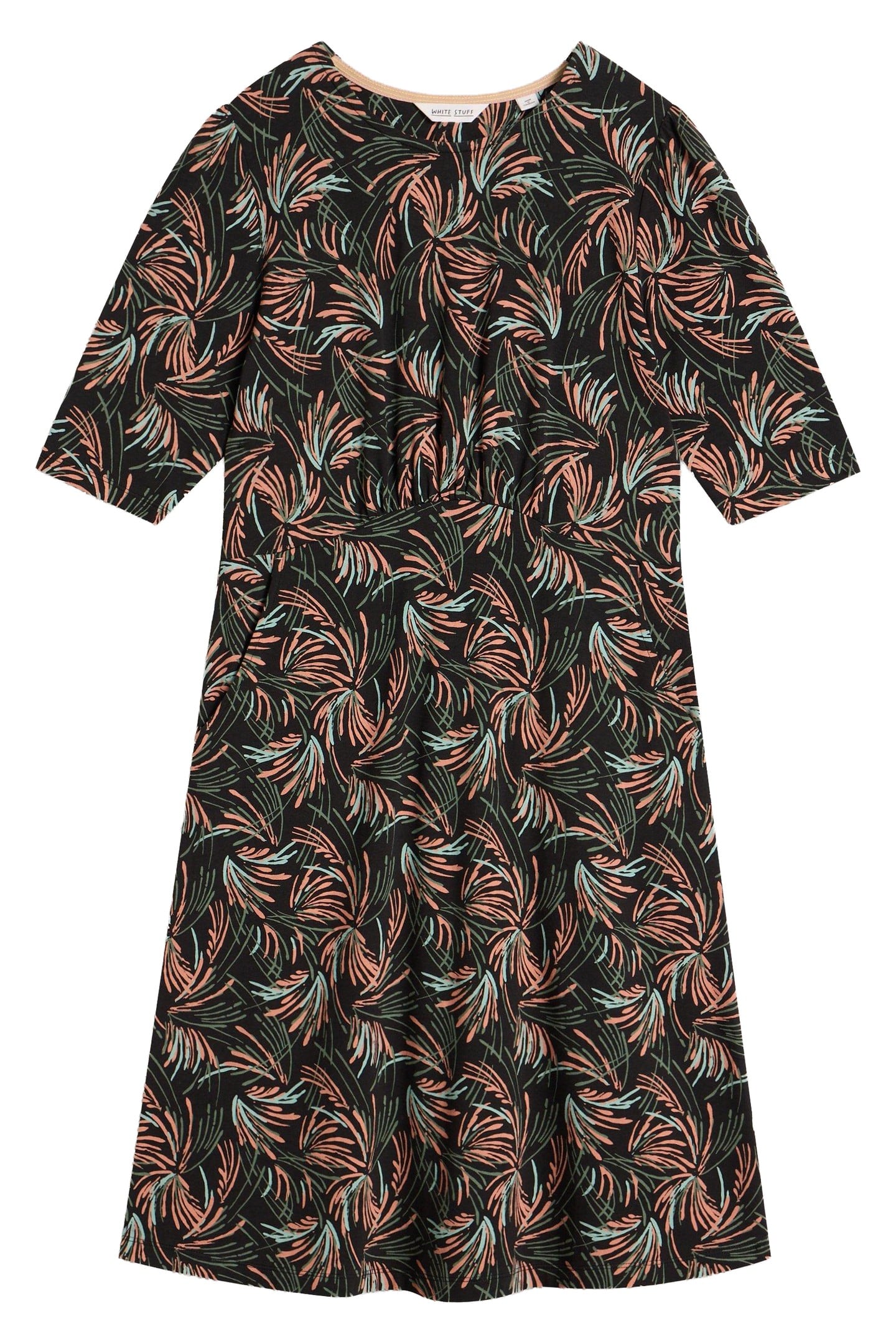 OLIVIA JERSEY DRESS BLACK PRINT 3