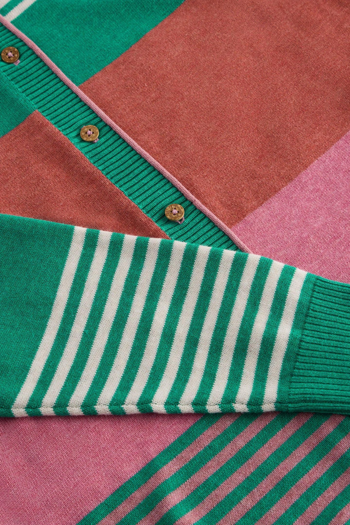 LULU STRIPE CARDI PINK MULTI 4