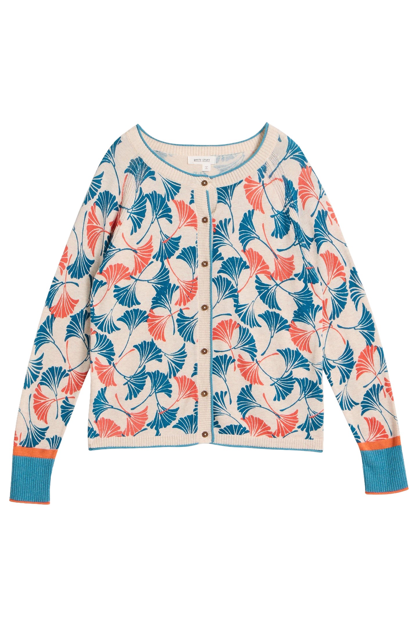 LULU PRINTED CARDI NATURAL PRINT 3