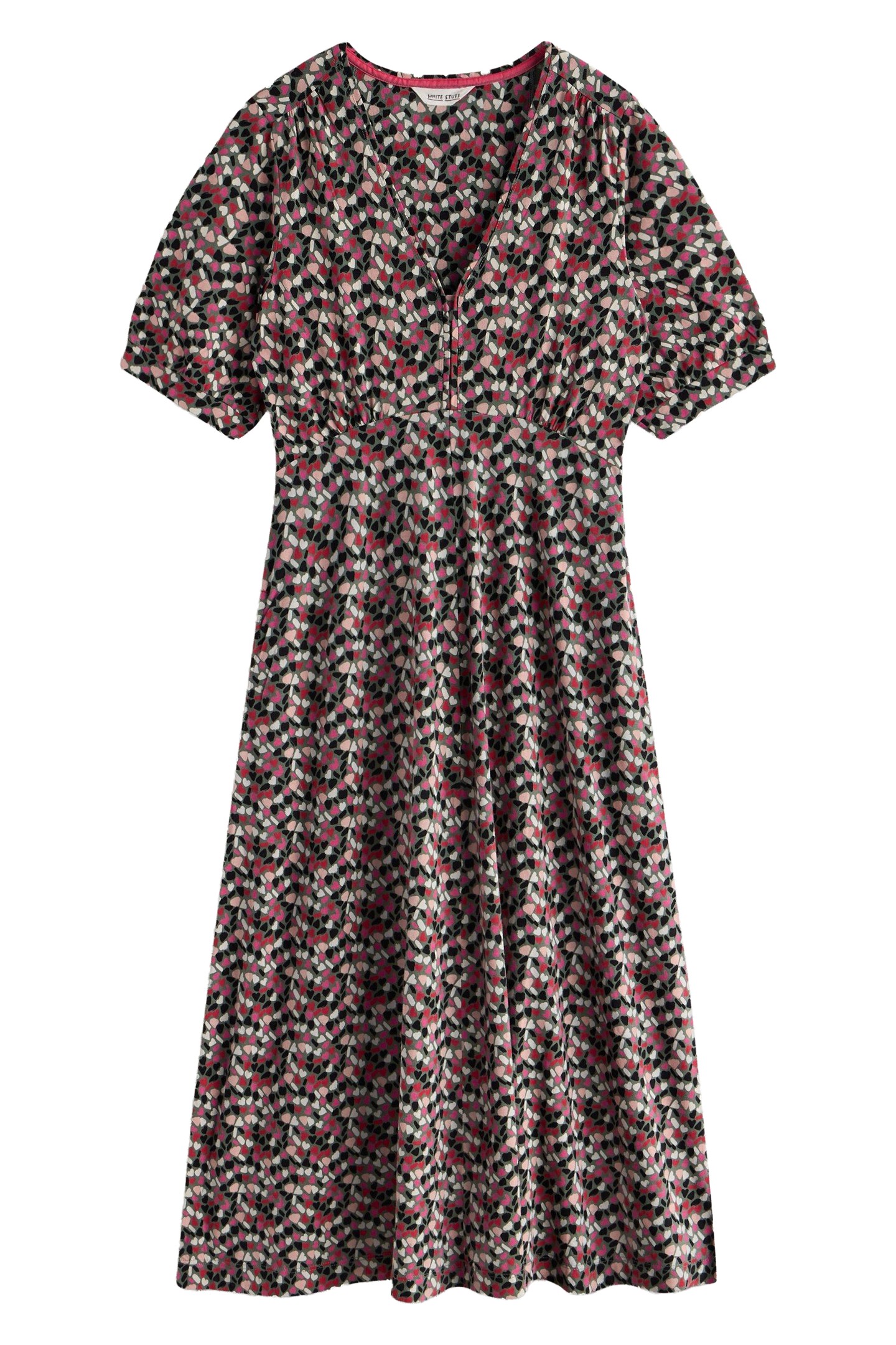 MEGAN JERSEY DRESS GREEN MULTI 3