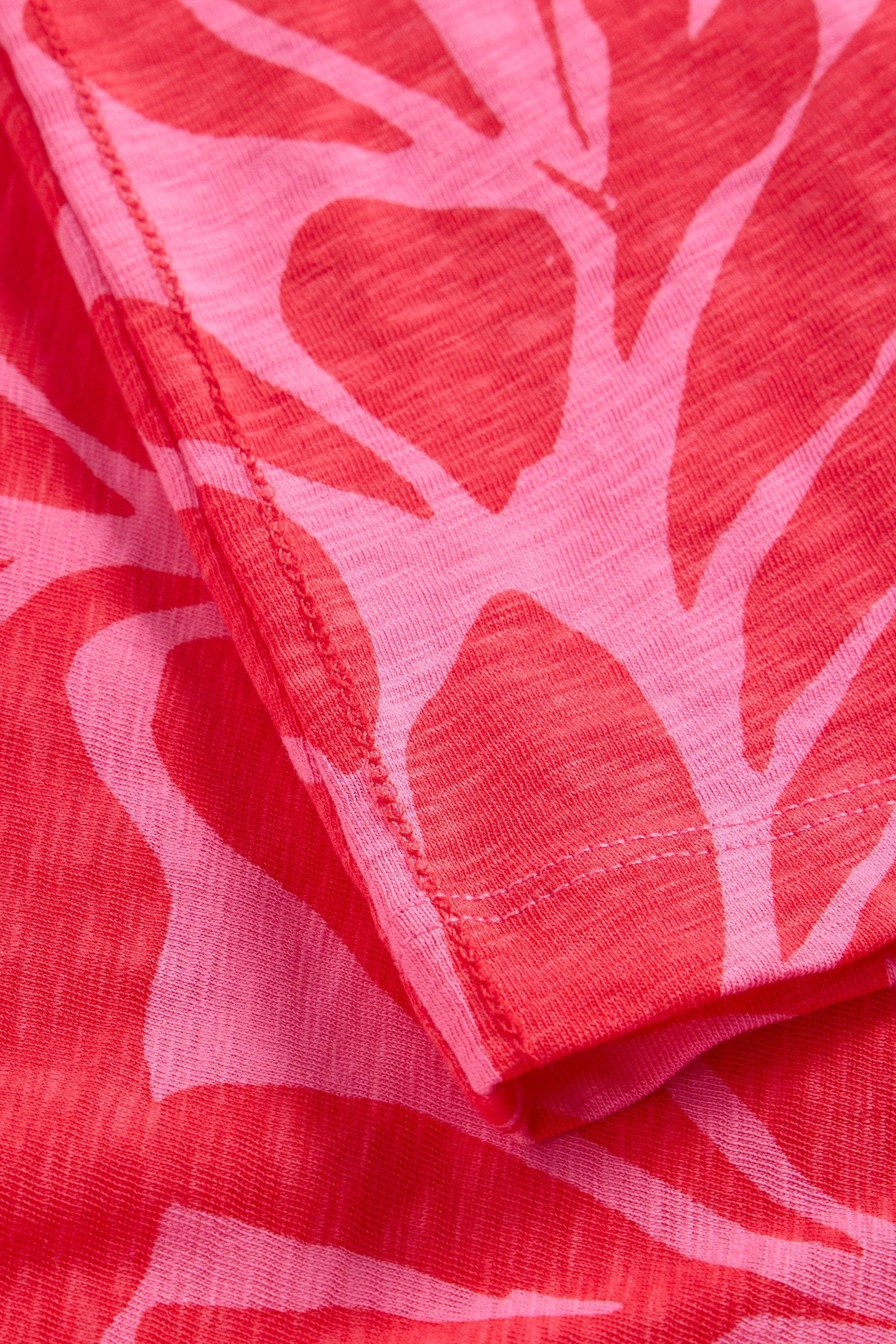 NELLY NOTCH NECK TEE MID PINK 4