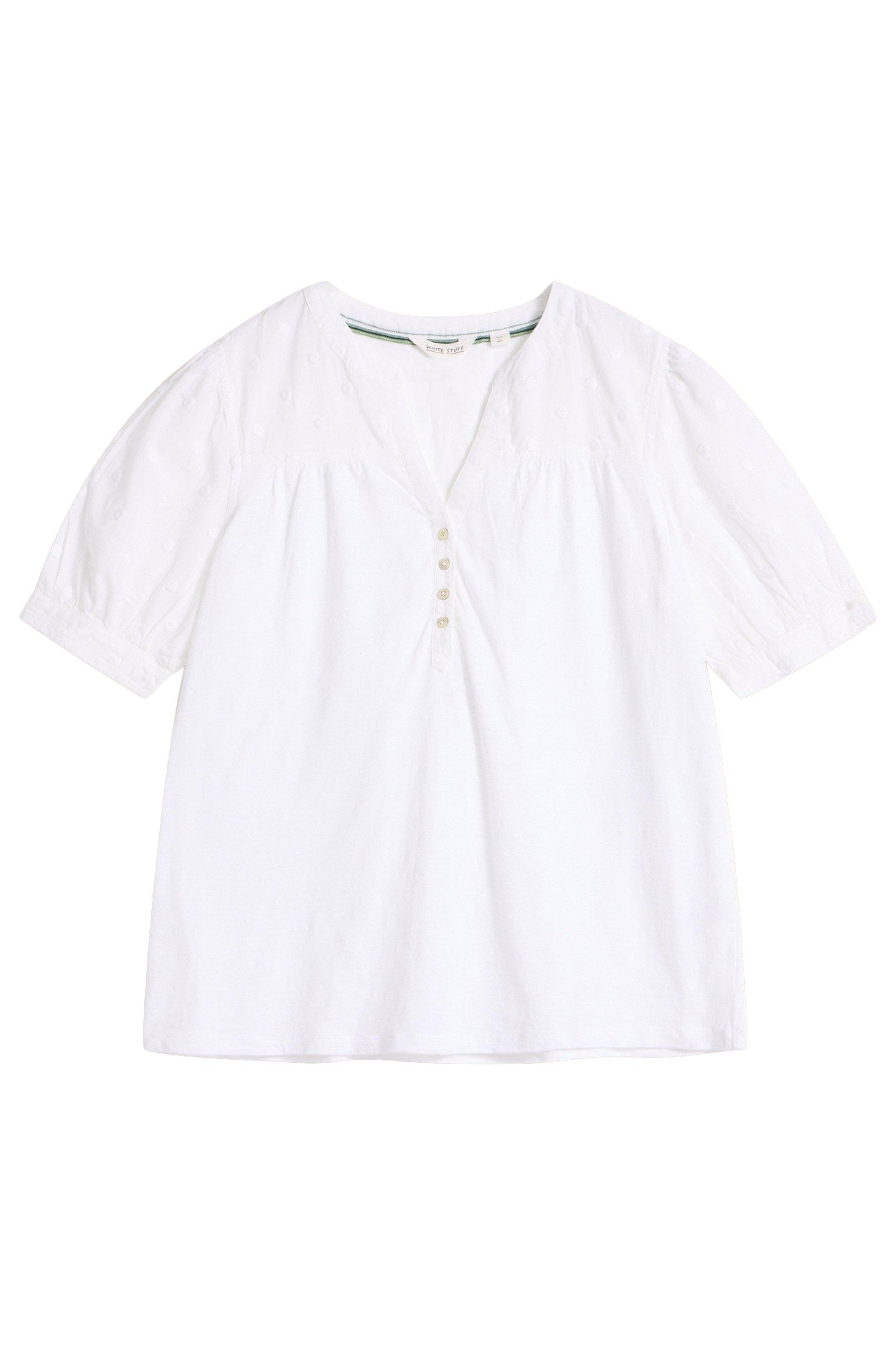 ELLIE BRODERIE TOP BRILLIANT WHITE 3