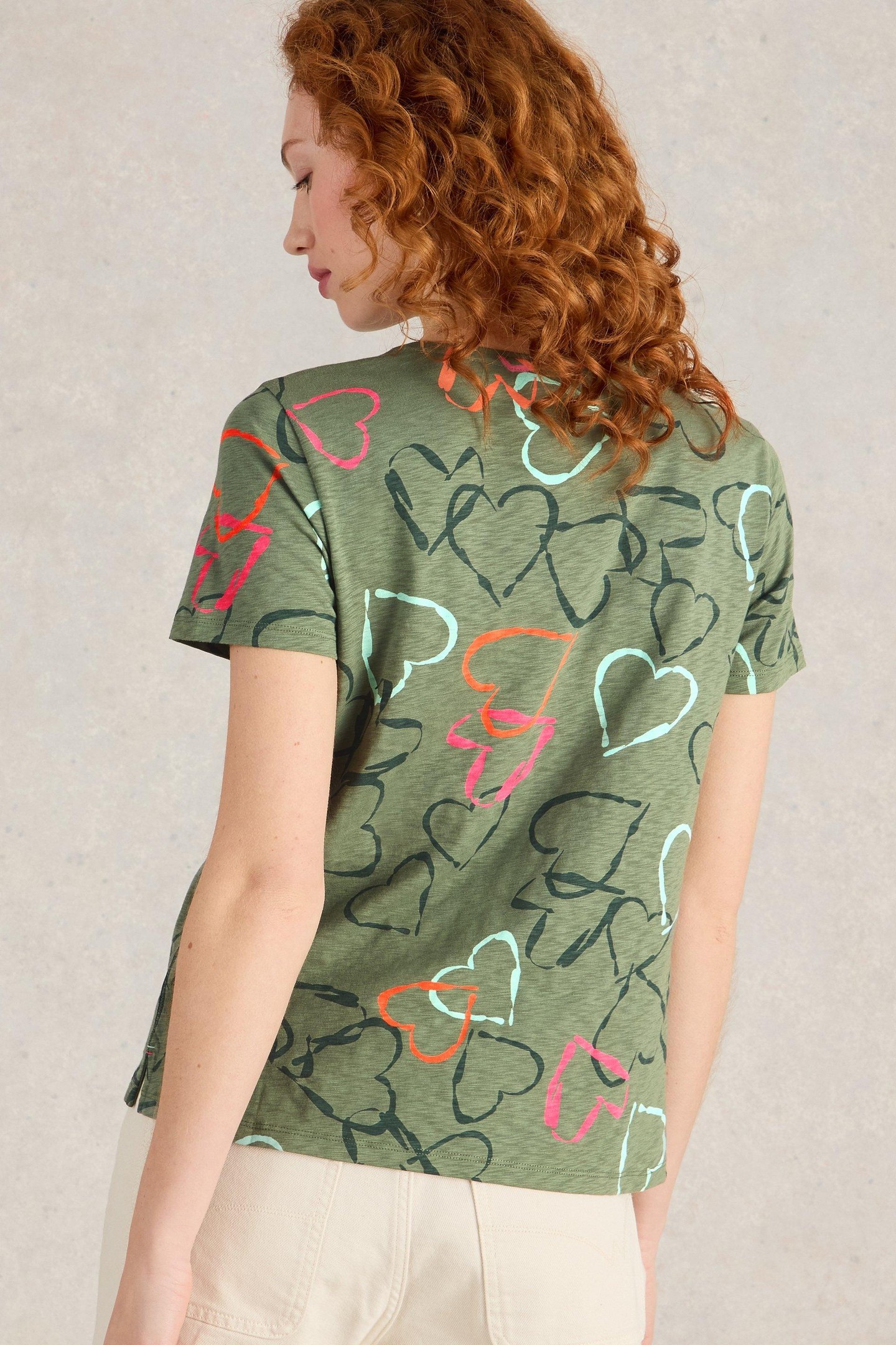 ABBIE TEE GREEN PRINT 2