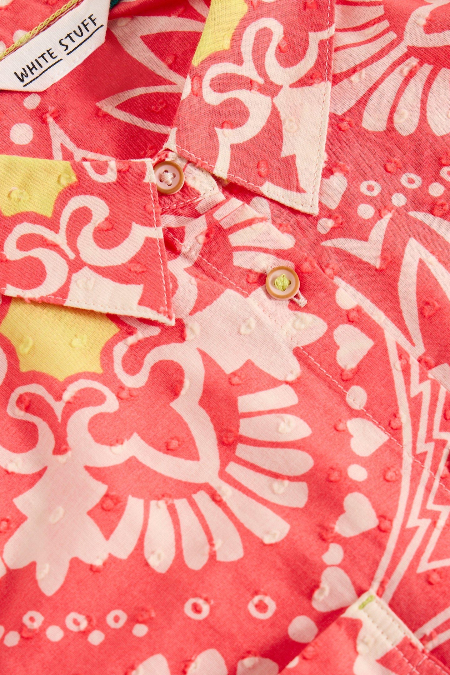 ELLIE ORGANIC COTTON SHIRT PINK PRINT 4