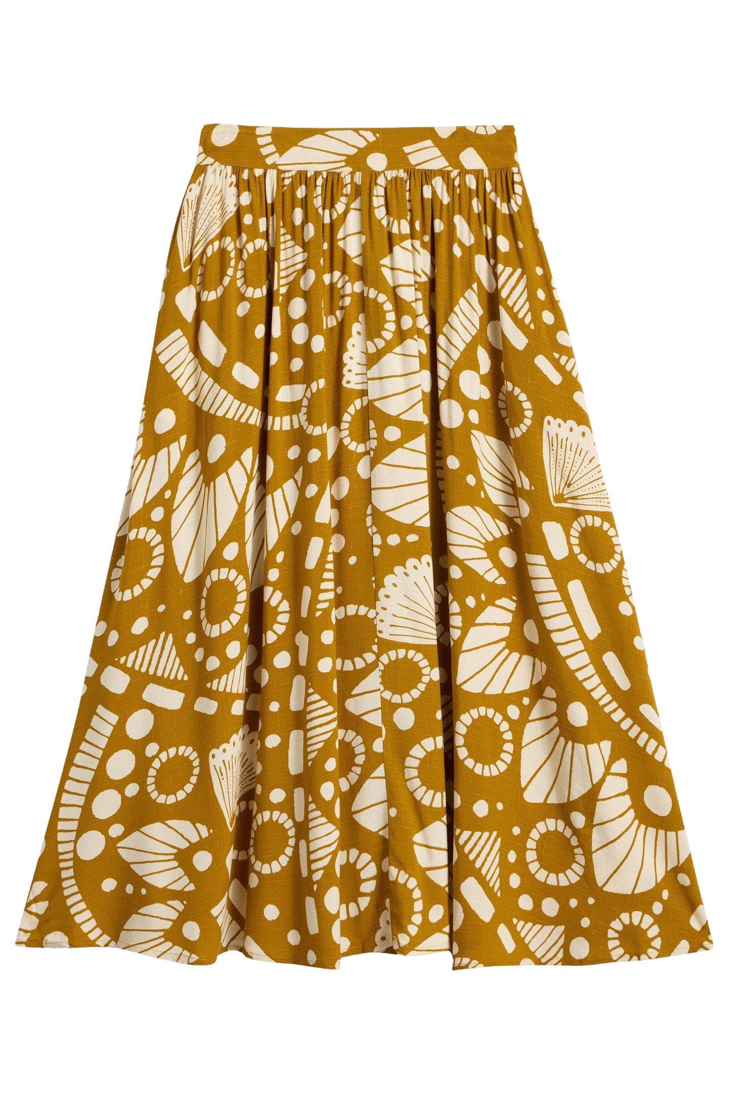 ABIGAIL MIDI SKIRT CHARTREUSE PRINT 3