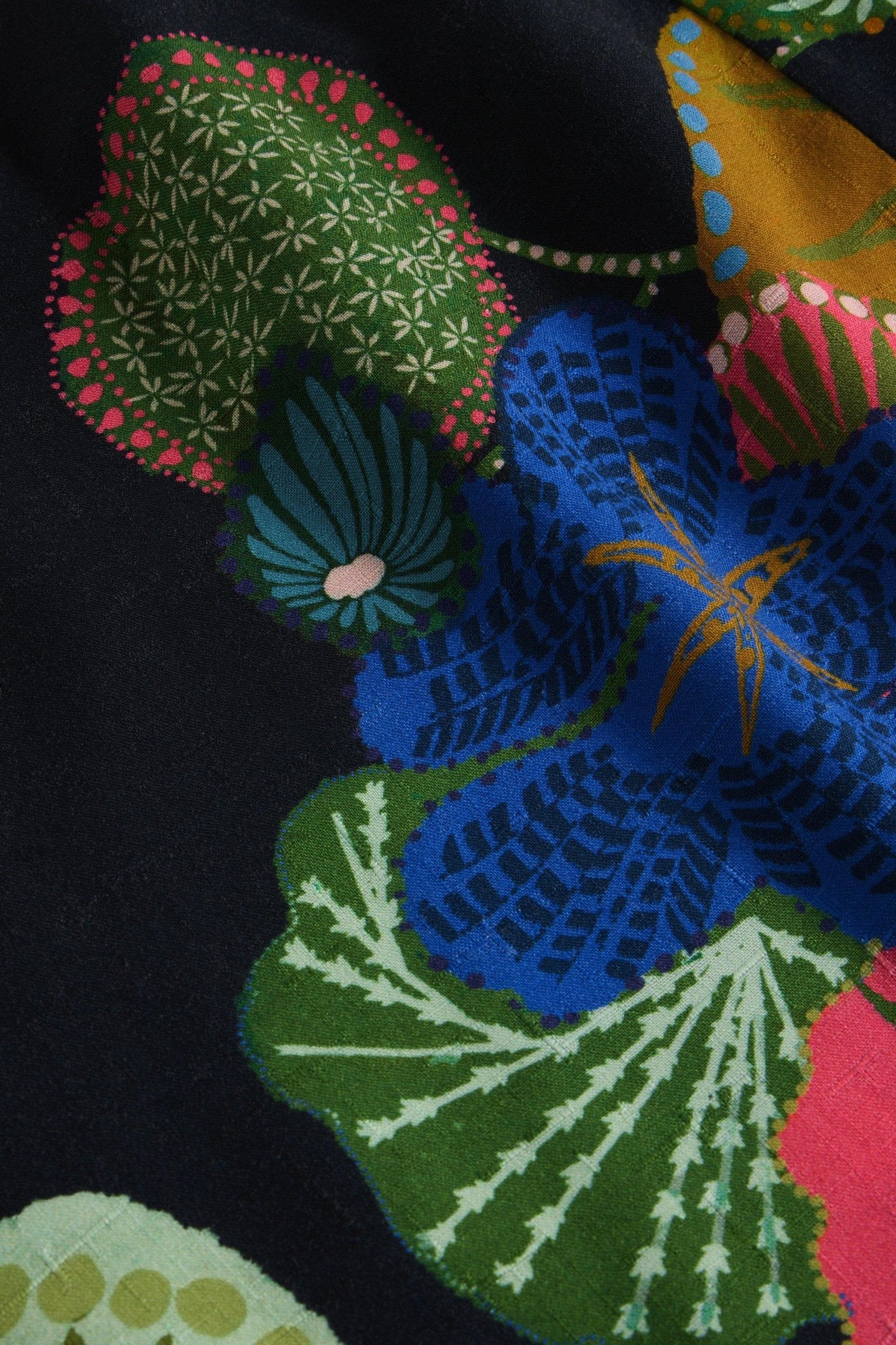 ABIGAIL MIDI SKIRT NAVY PRINT 4