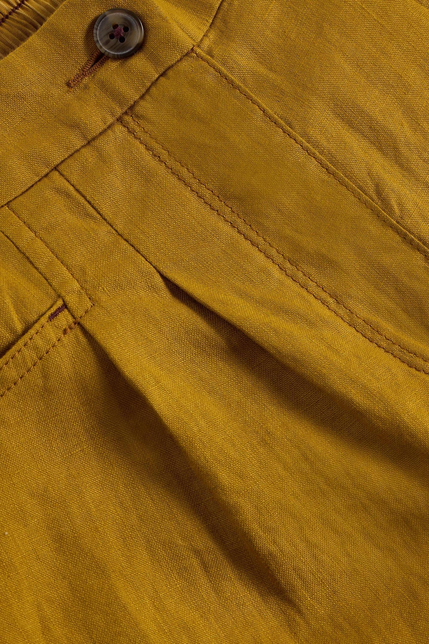 ROWENA LINEN TROUSER MID CHARTREUSE 4