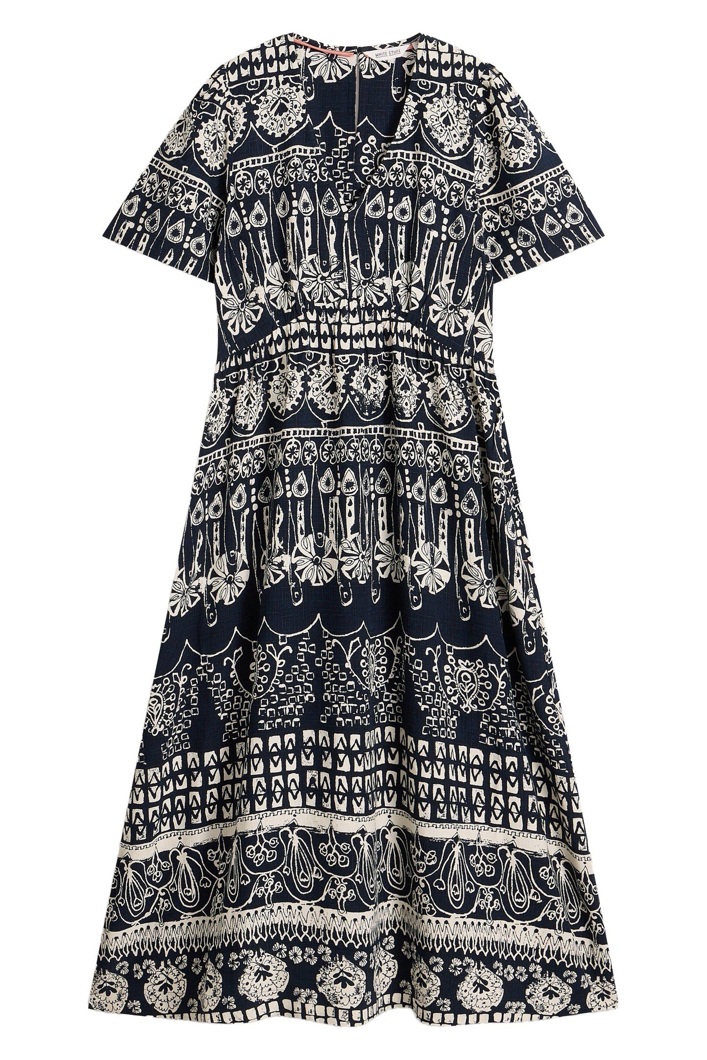 LUCY MIDI DRESS NAVY PRINT 3