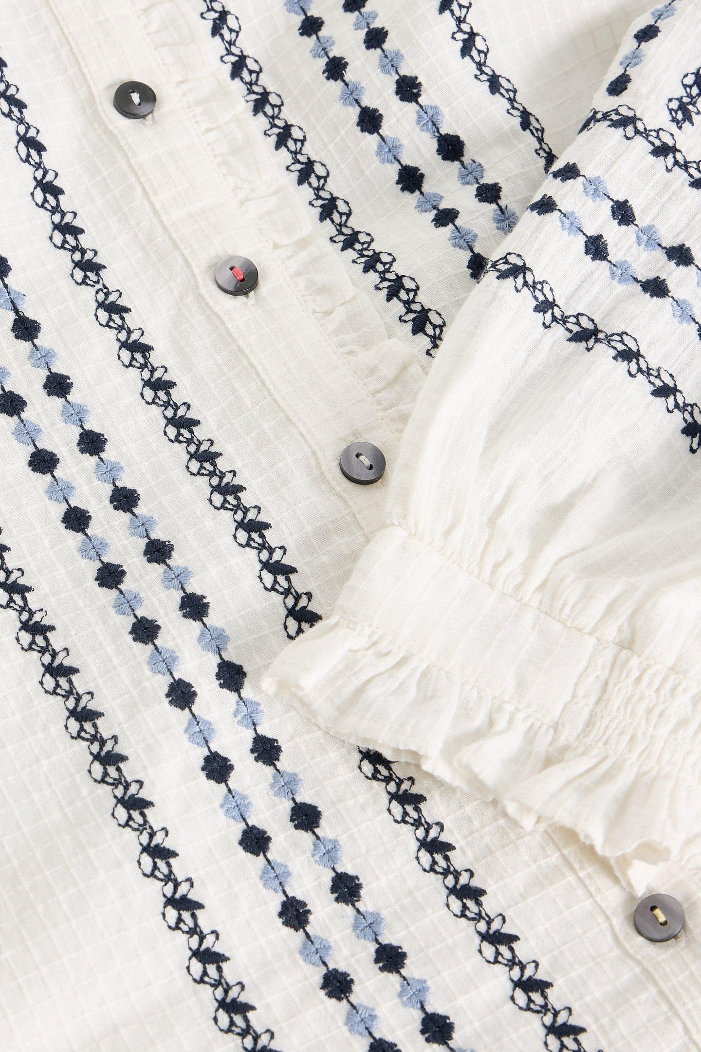 NAOMI EMBROIDERED SHIRT IVORY MULTI 4