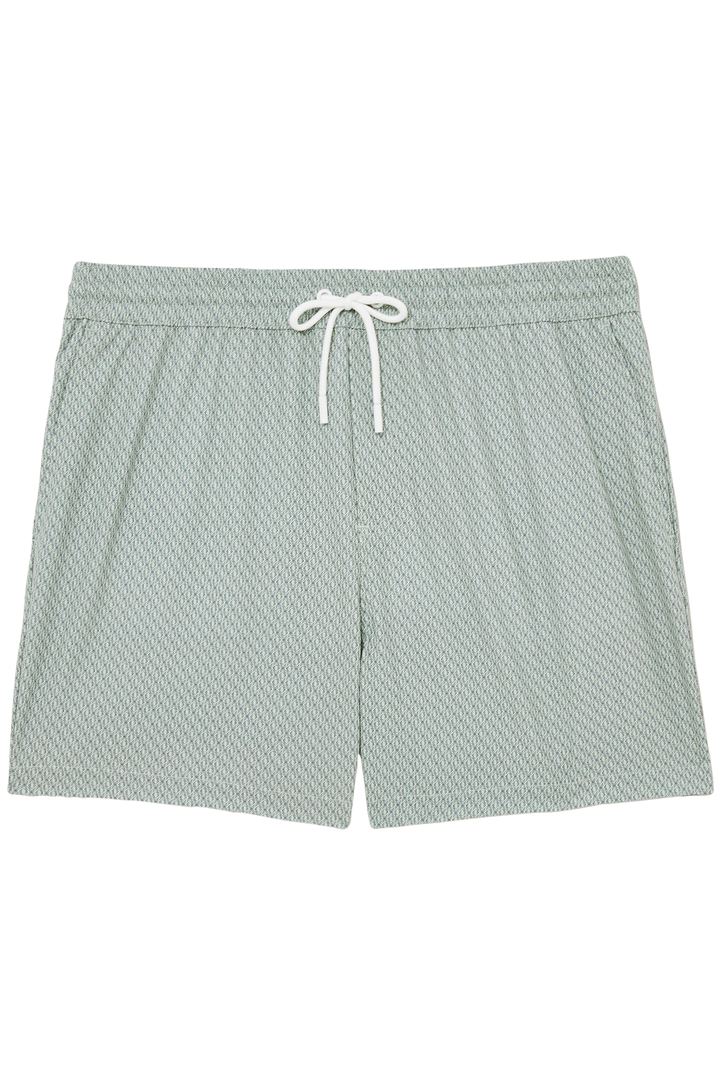 DRAWSTRING GEOMETRIC PRINTED SWIMSHORT PISTACHIO GREEN 3