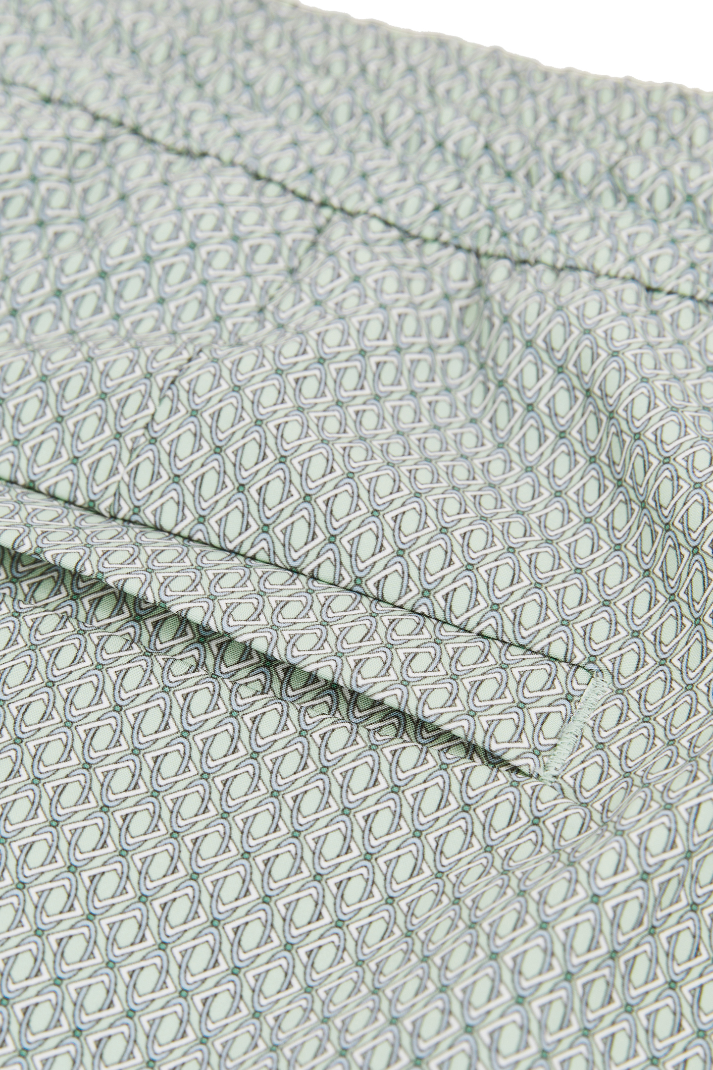 DRAWSTRING GEOMETRIC PRINTED SWIMSHORT PISTACHIO GREEN 5