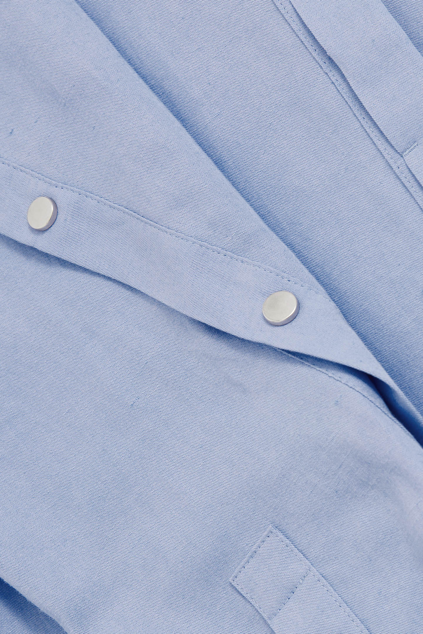 POPPER BACK SHIRT BLUE 8