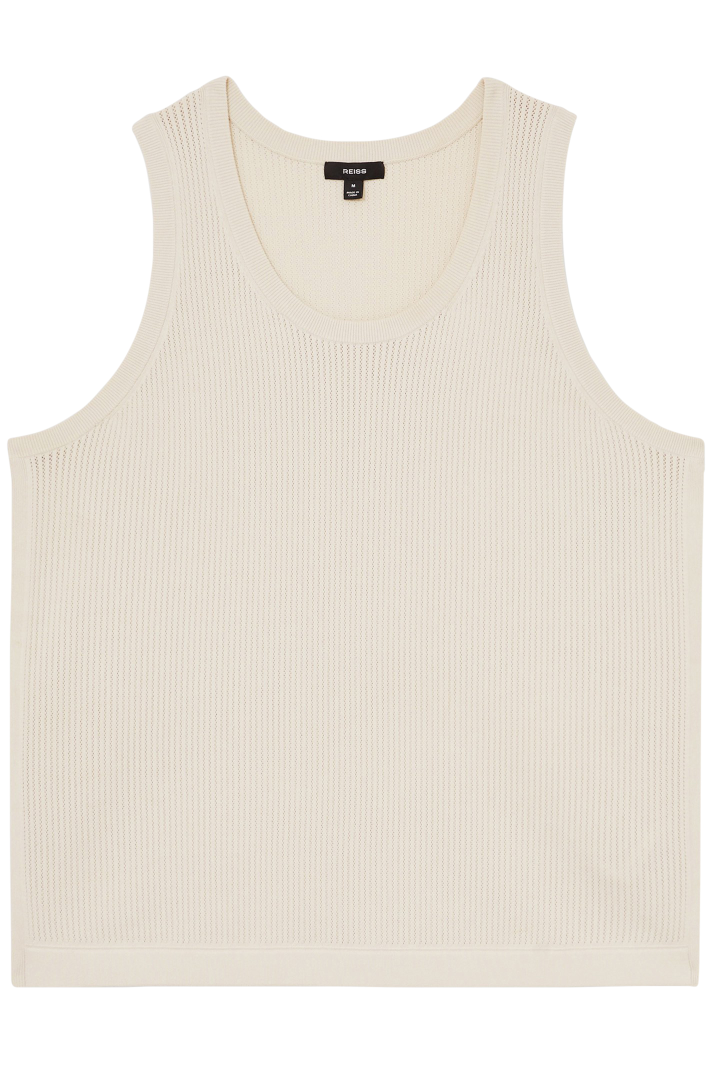 SLEEVELESS TEXTURED VEST OFF WHITE 3