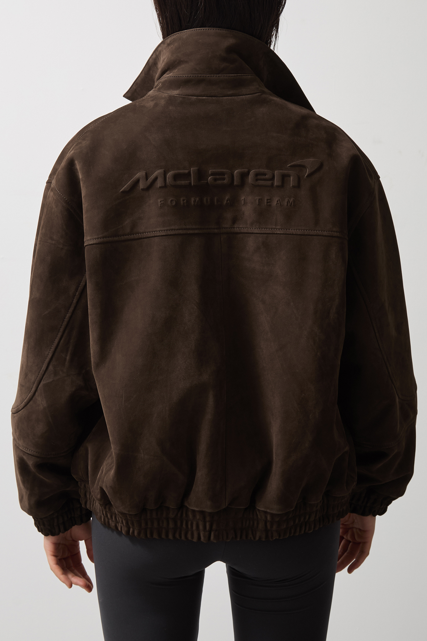 LS OVERSIZED SUEDE JACKET CHOCOLATE BROWN 2