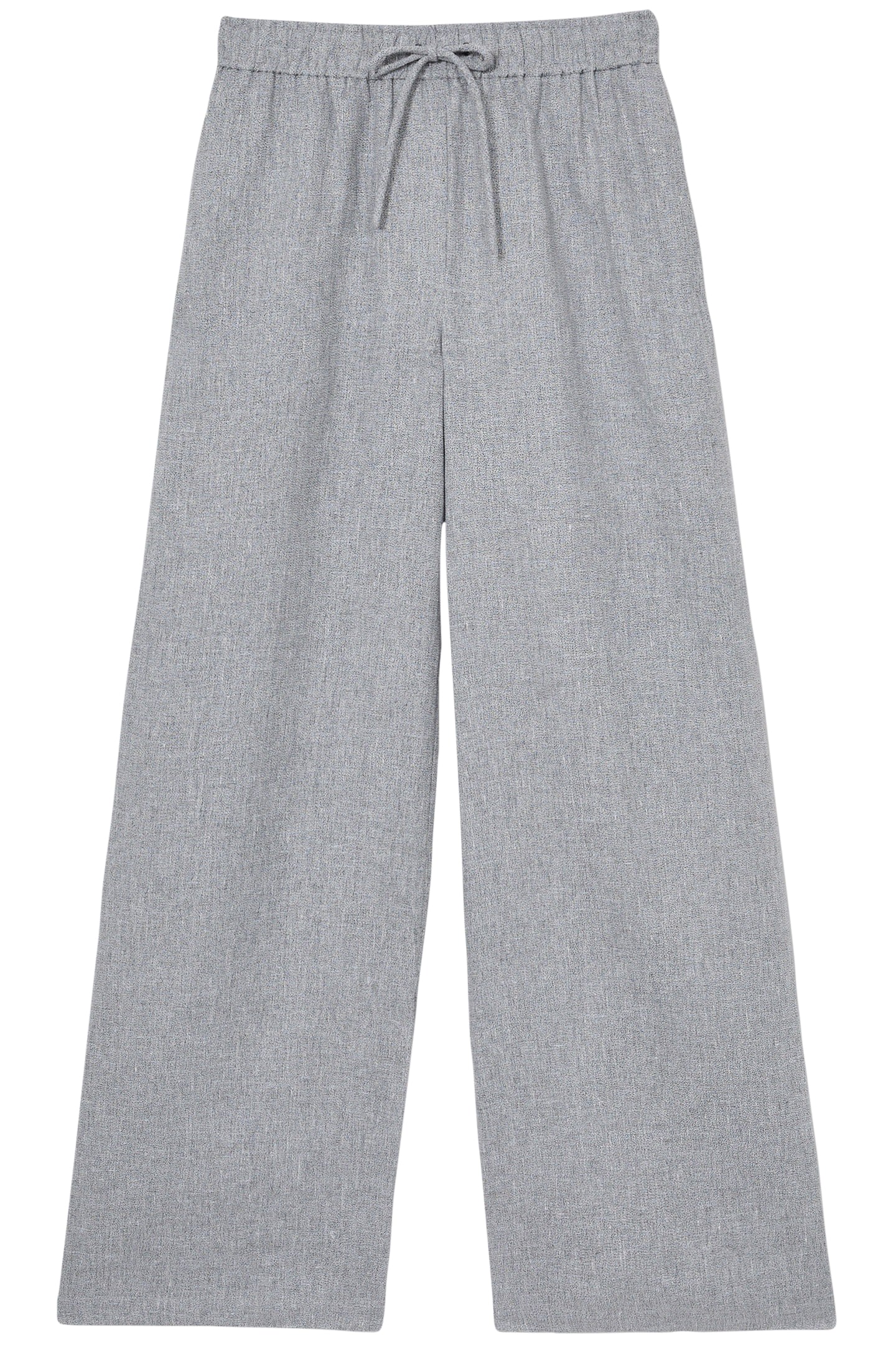 LINEN WIDE LEG TROUSER BLUE 4