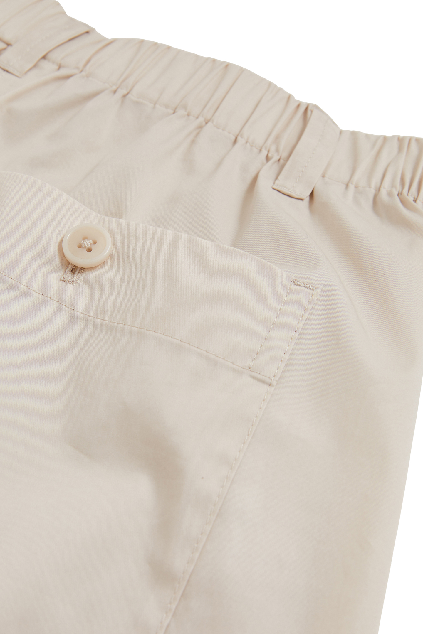 CROPPED COTTON TAPER TROUSER STONE 6