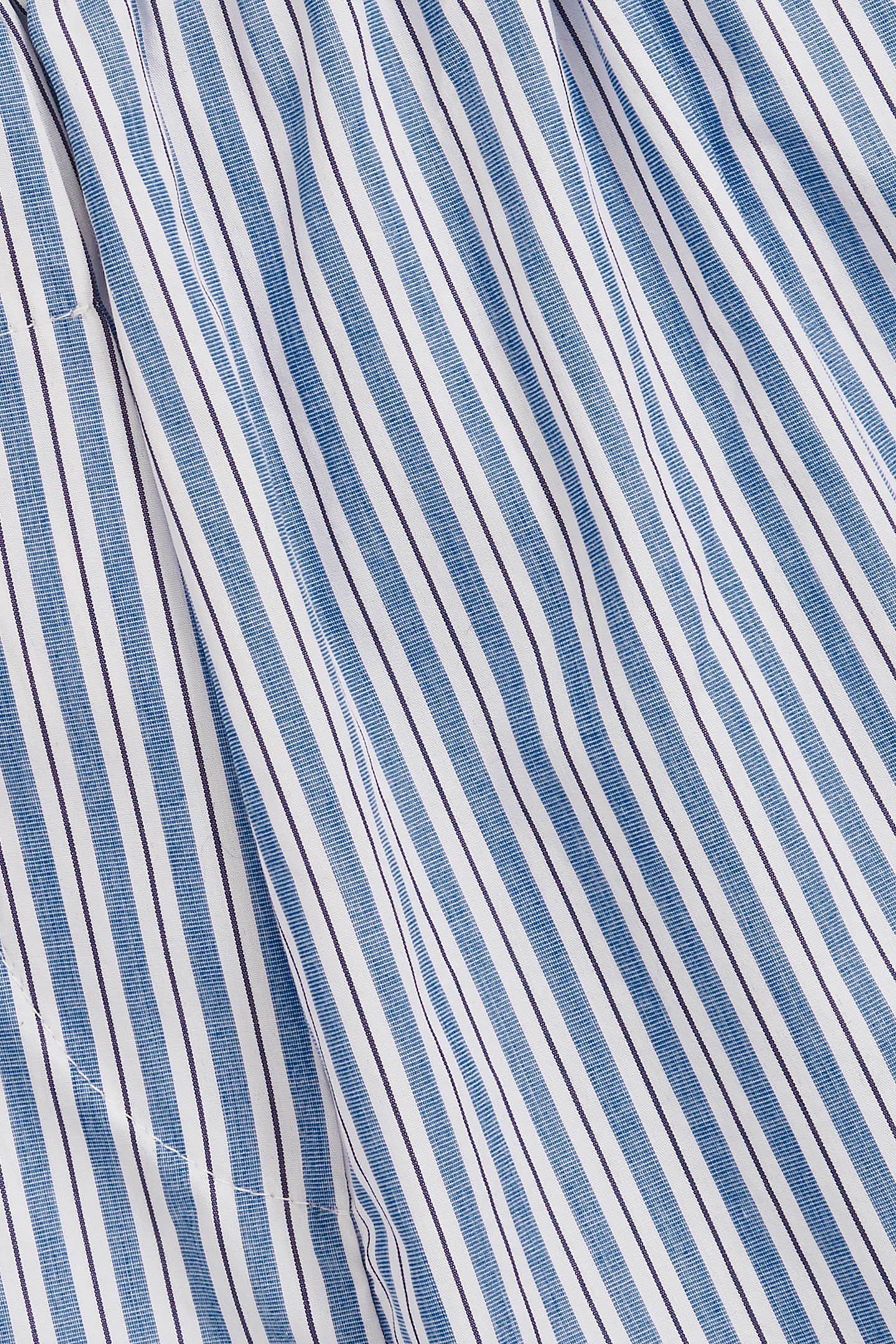 ELASTICATED POPLIN STRIPE SHORT SOFT BLUE 7