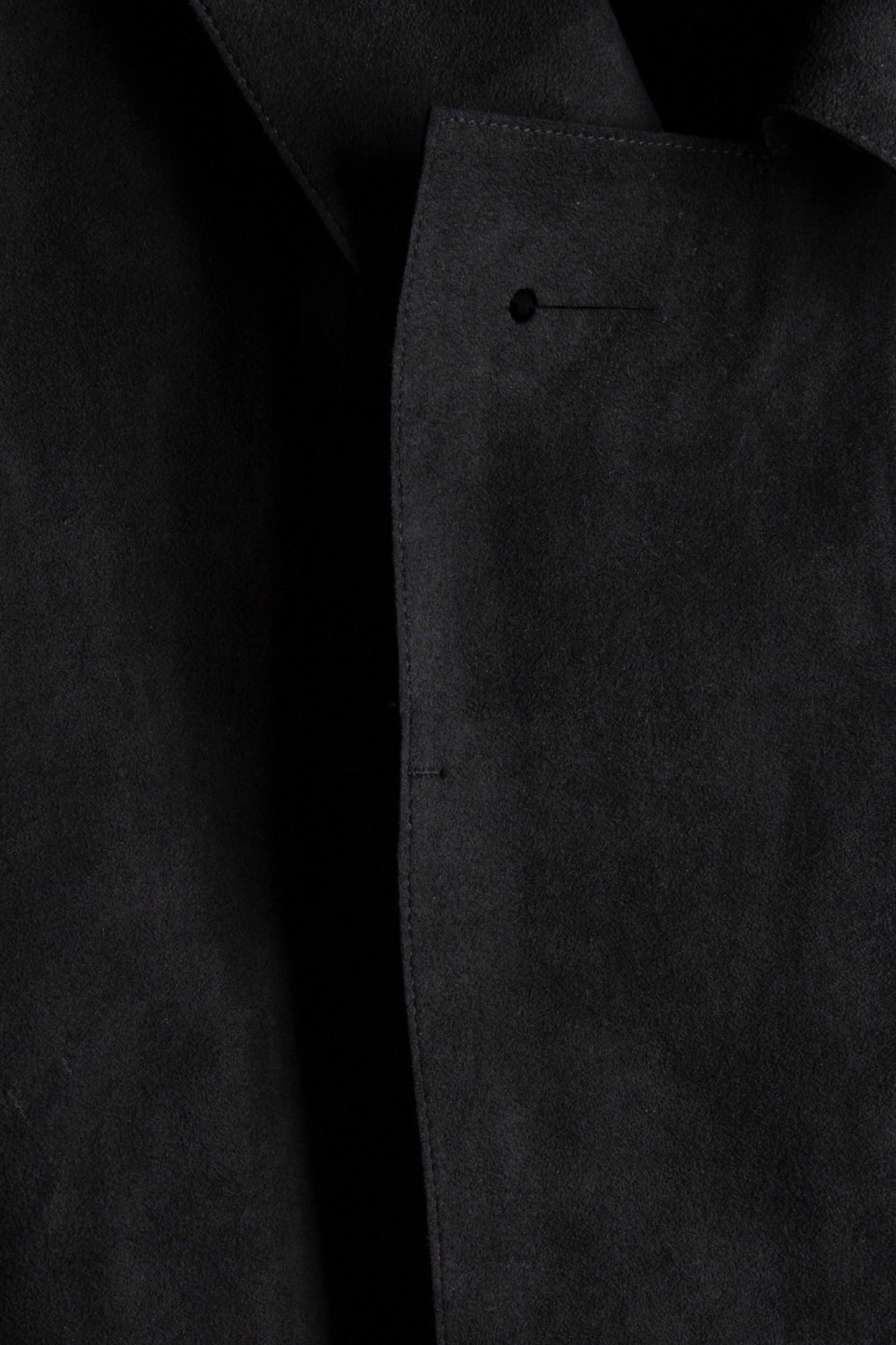 MASSIMO OSTI STUDIO – OUTERWEAR LONG JACKET IN ALCANTARABLAC 2