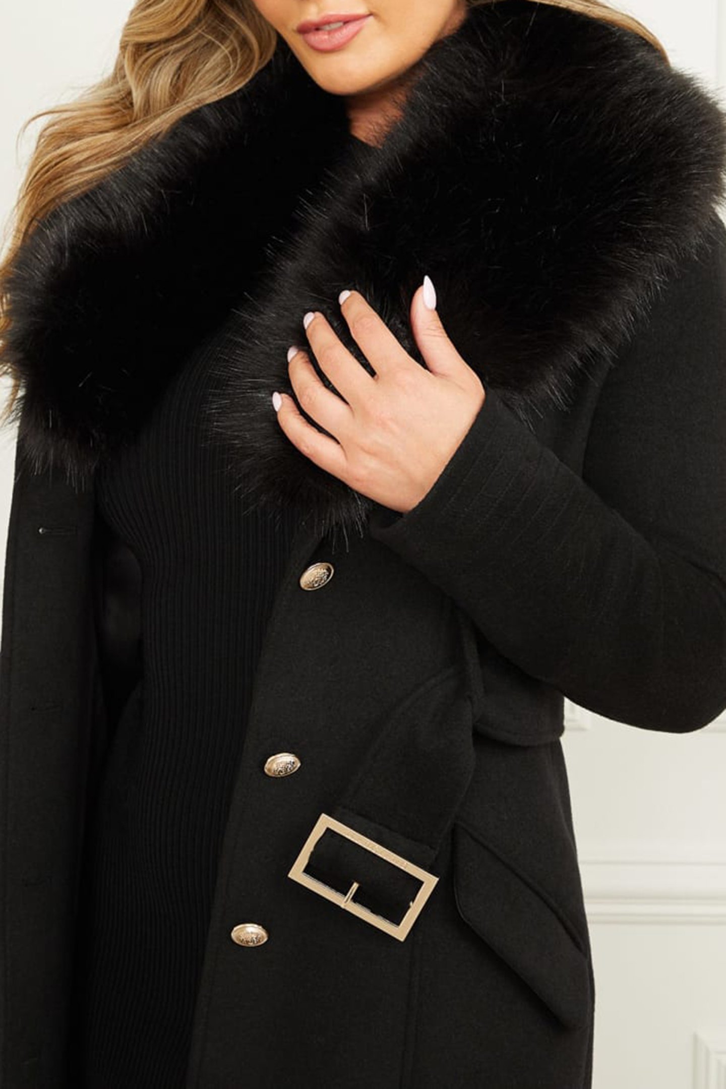 LORETA COAT JET BLACK A996 5