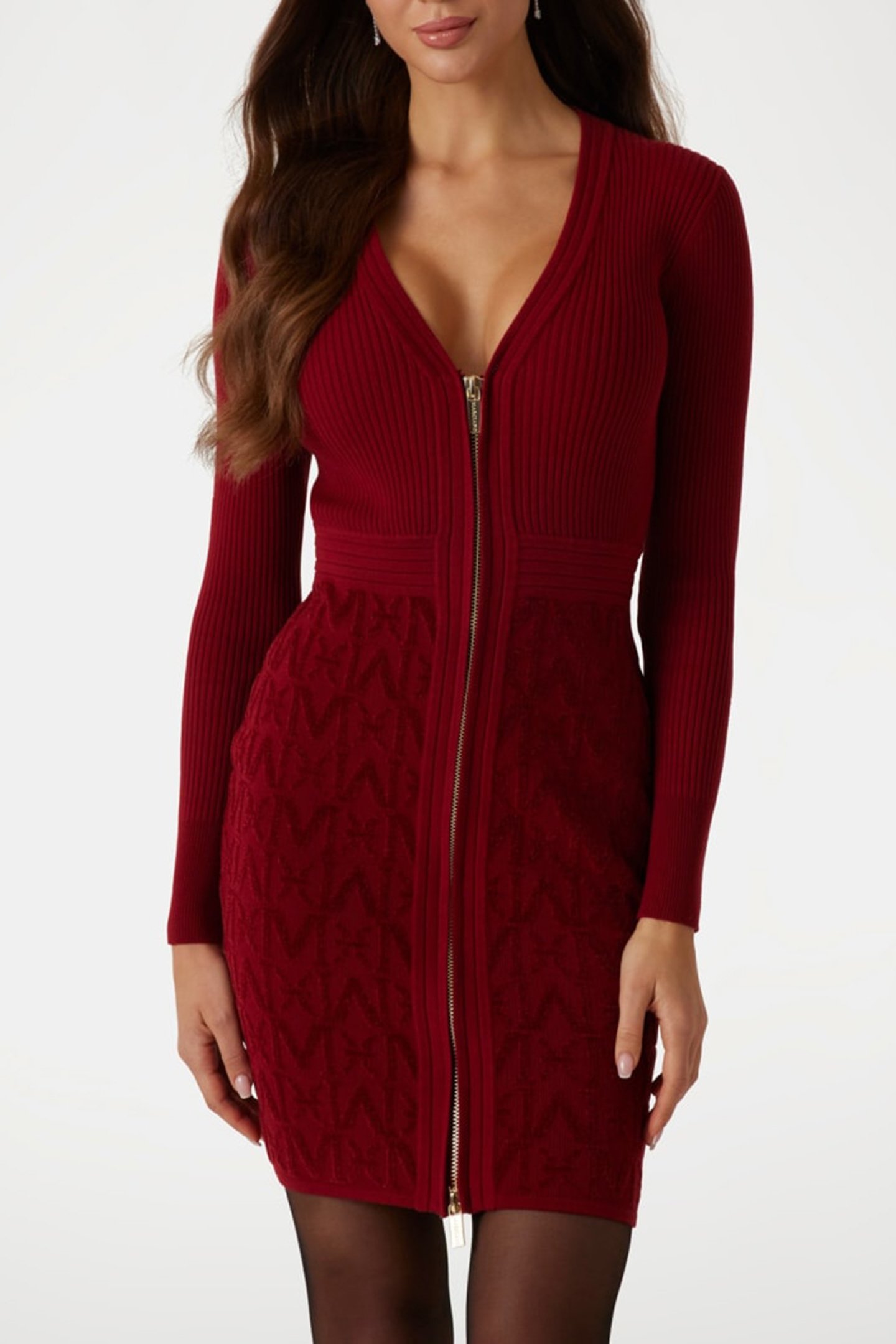 HERMIONE CHENILLE ALLOVER M DR DARK JAM RED 1