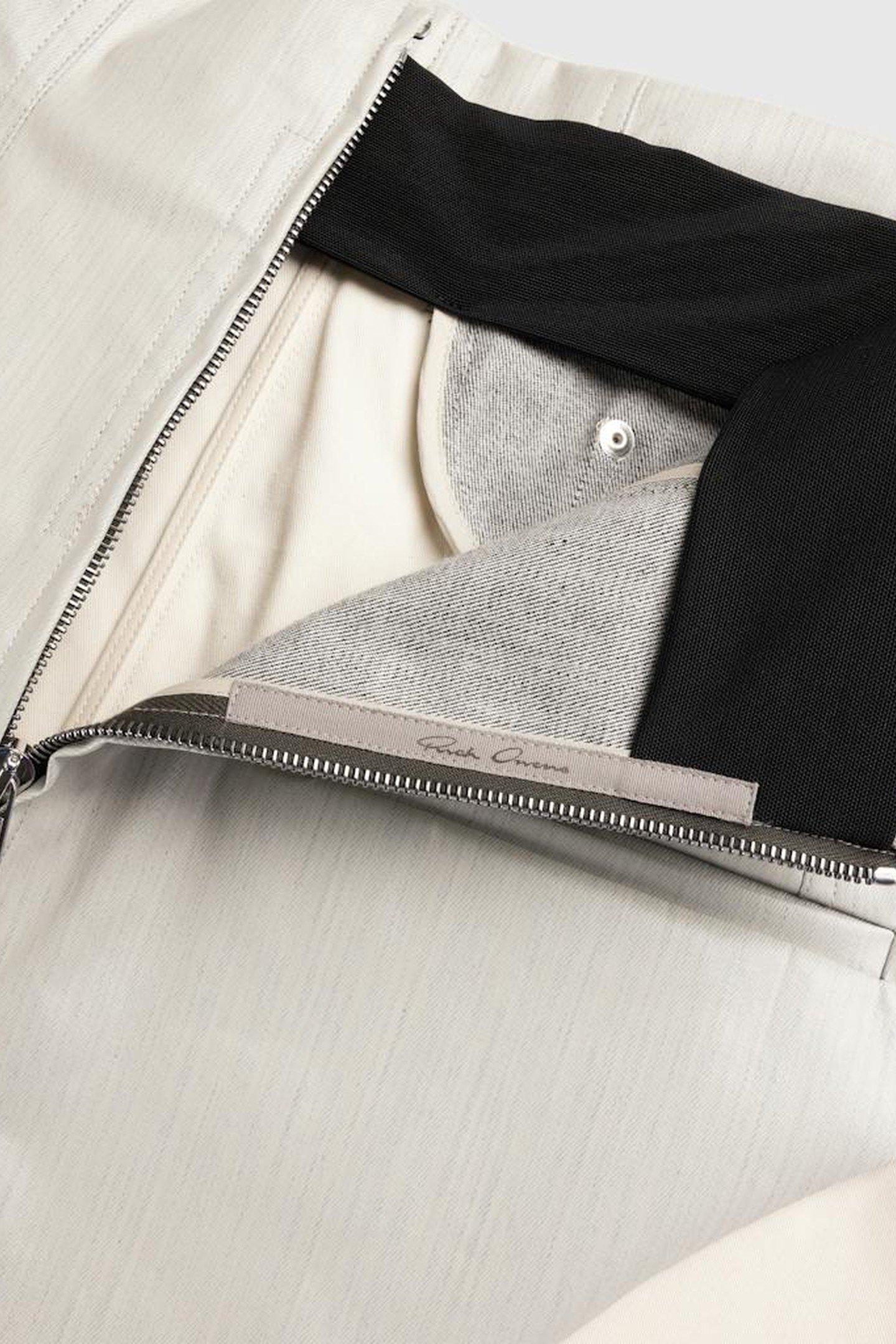 RICK OWENS – DIRT CUTOFF DENIM SHORTS WHITE 3