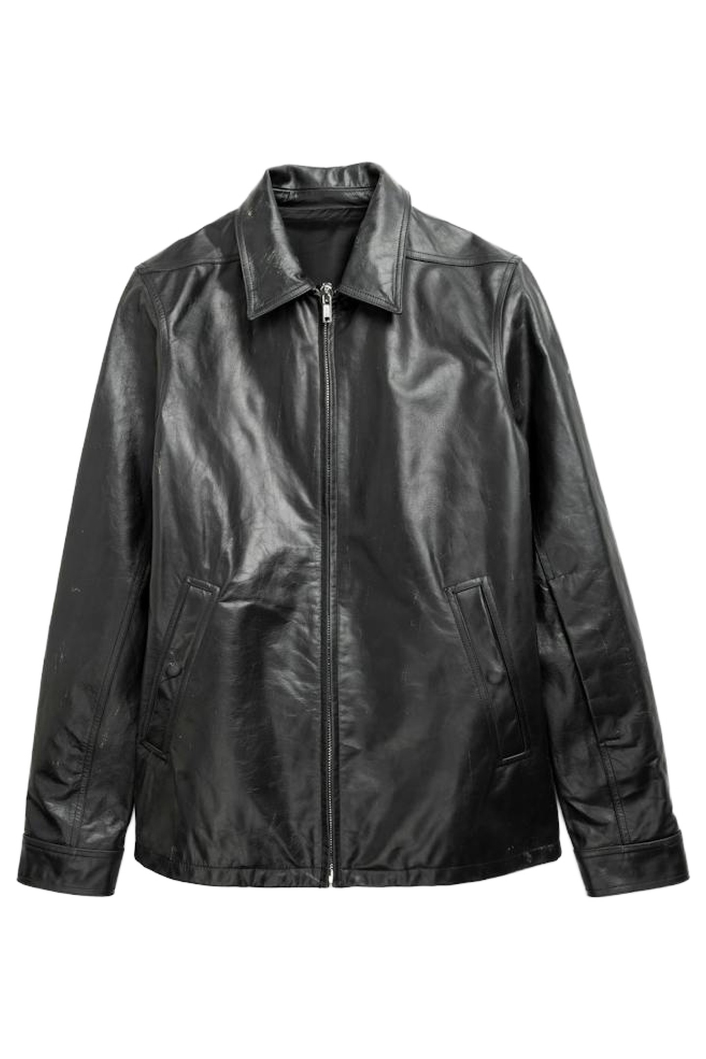 RICK OWENS – BRAD LEATHER JACKET BLACK 1