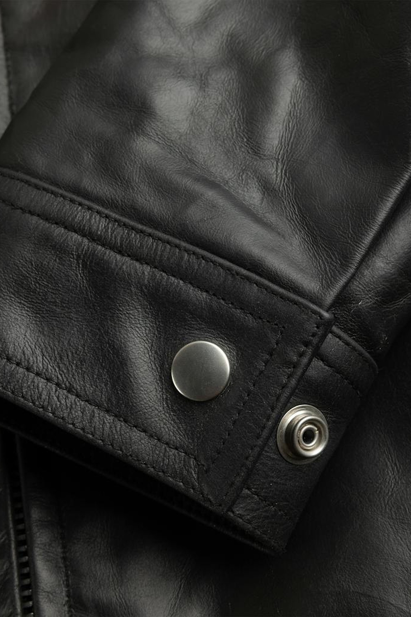 RICK OWENS – BRAD LEATHER JACKET BLACK 4