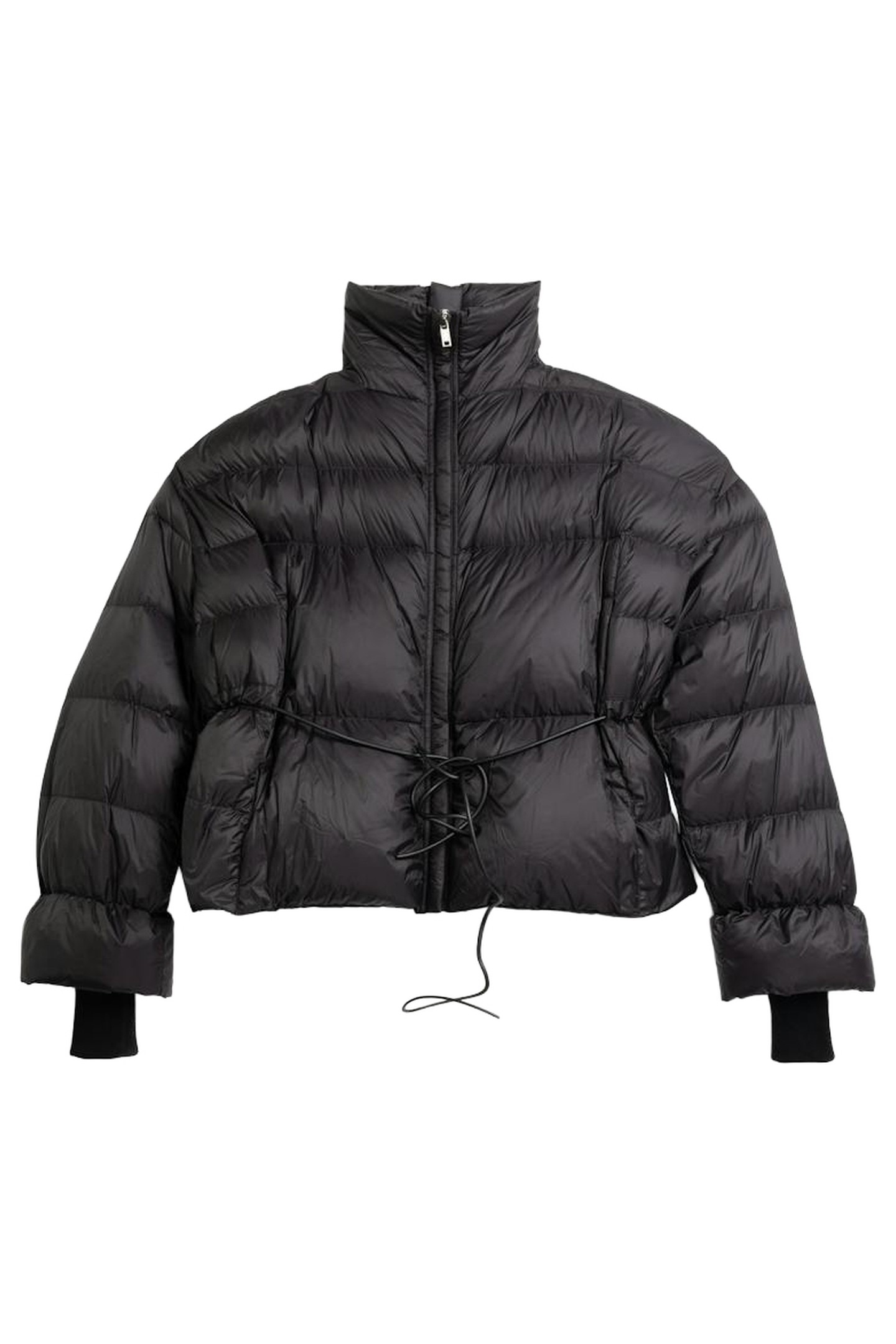 RICK OWENS – SAIL DOWN WOVEN PUFFER JACKET BLACK 1