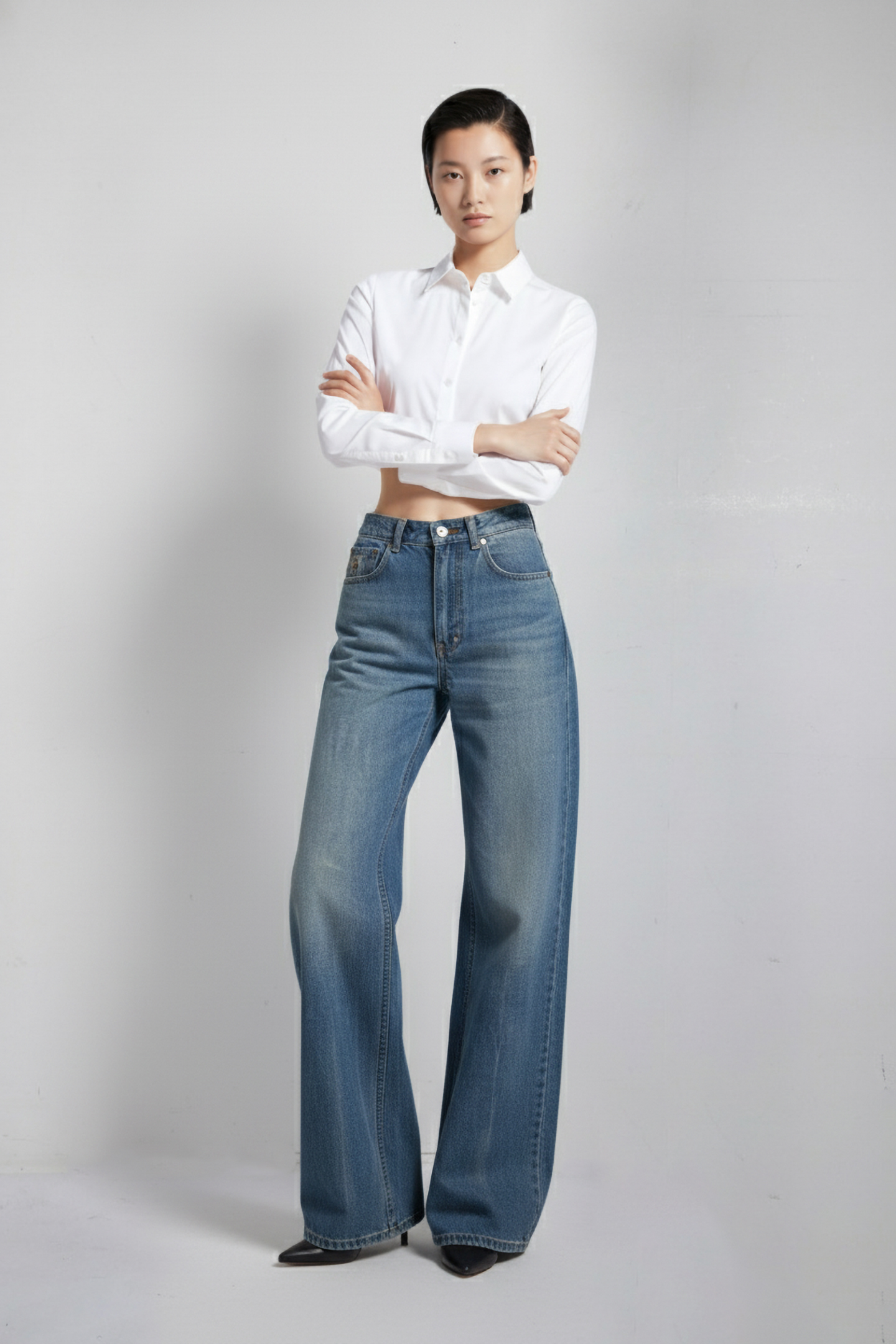 ROSA TURN UP VEINED GREEN 1