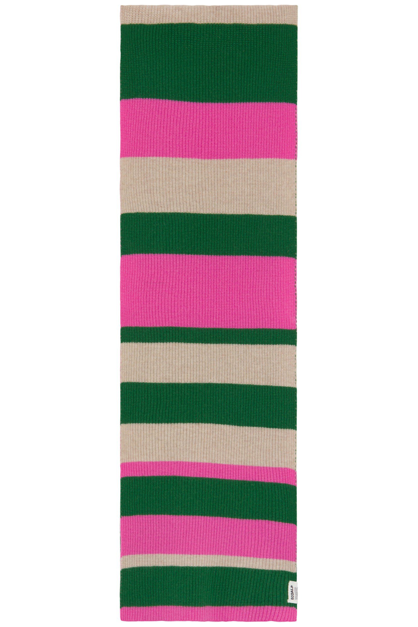 MULTIALF SCARF TAUPE+PINK+GREEN 2