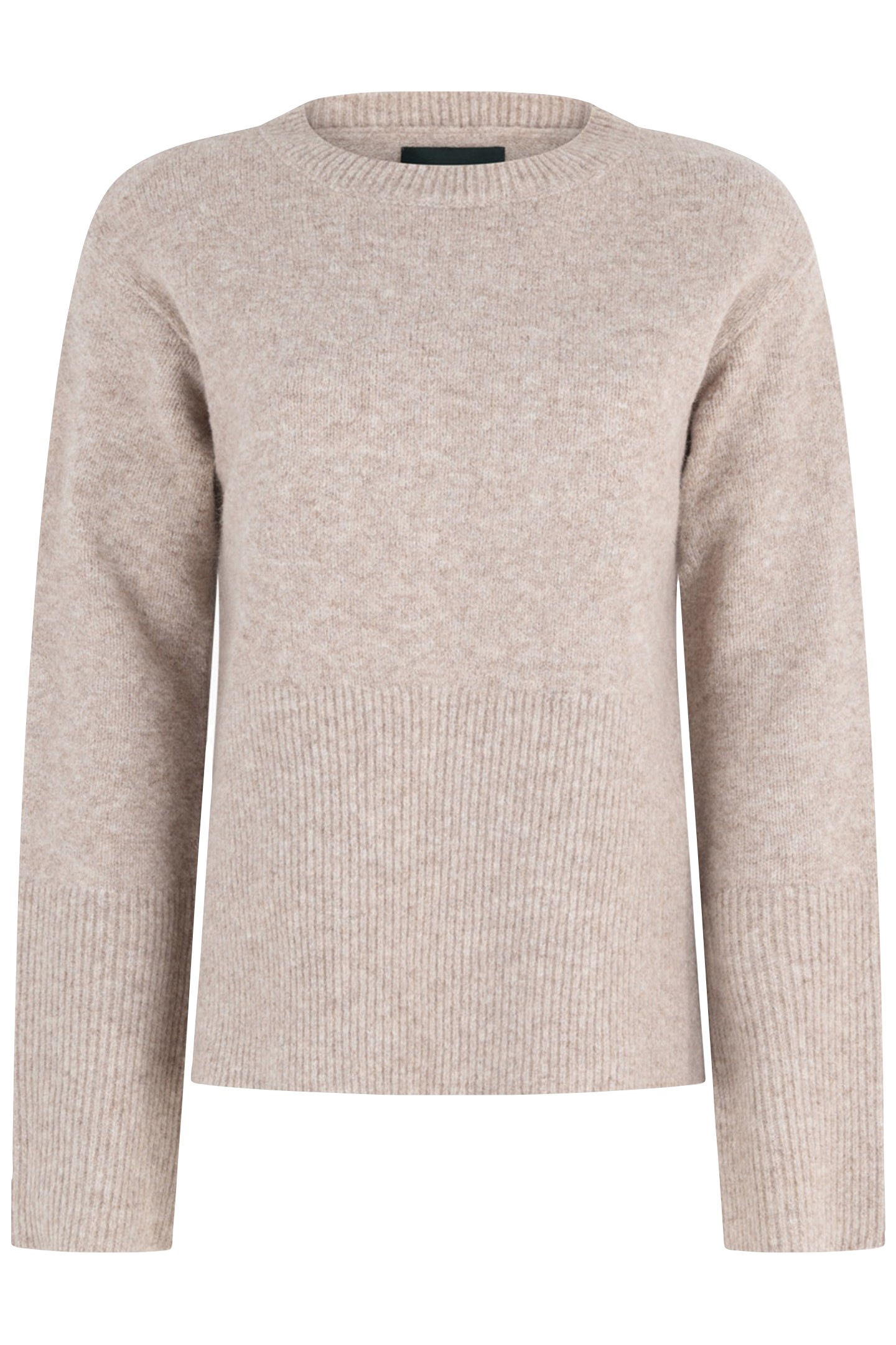 NALA KNITTED PULL LONG SLEEVE SANDALWOOD MELEE 2