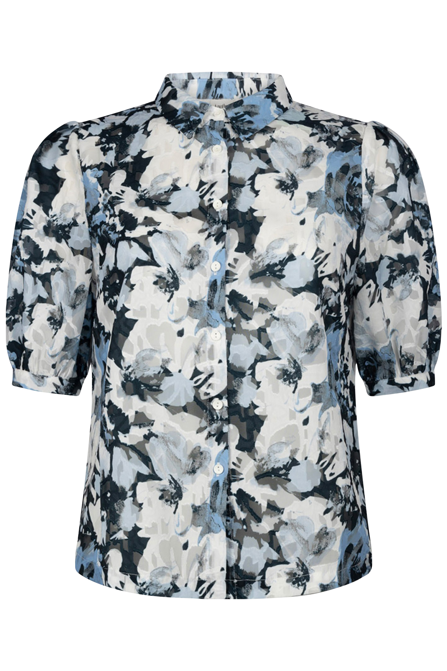 LIERRE SHIRT SHORT SLEEVE BLUE FLOWER 3