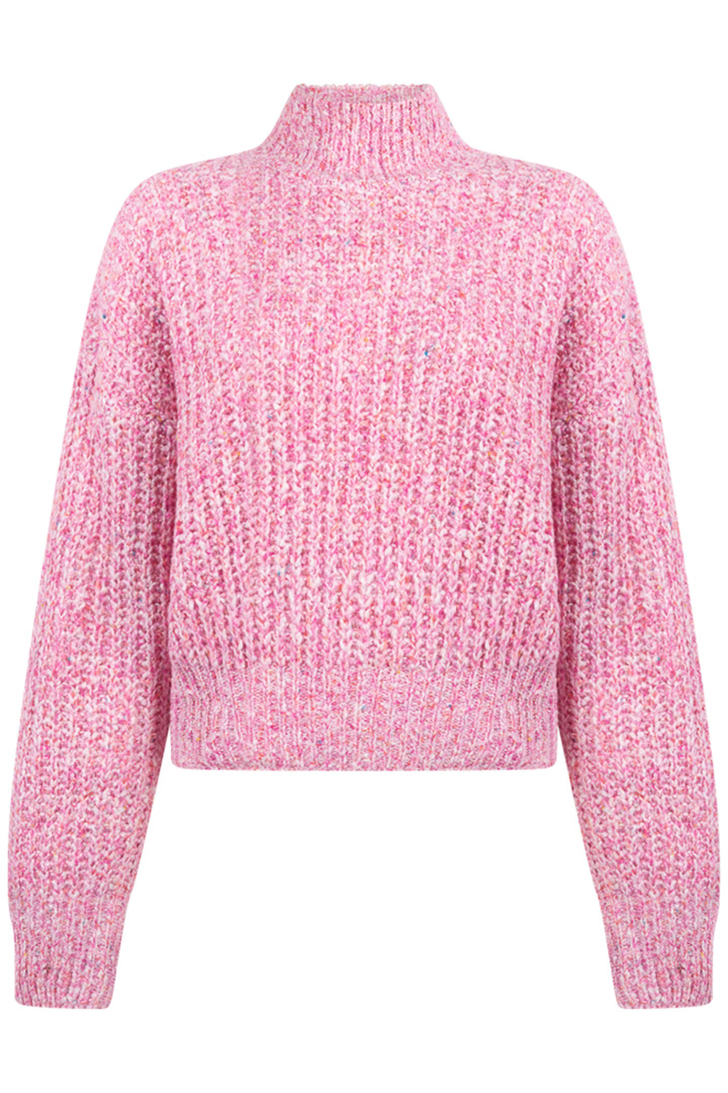 DYLAN KNITTED PULL LONG SLEEVE RASPBERRY MELEE 1