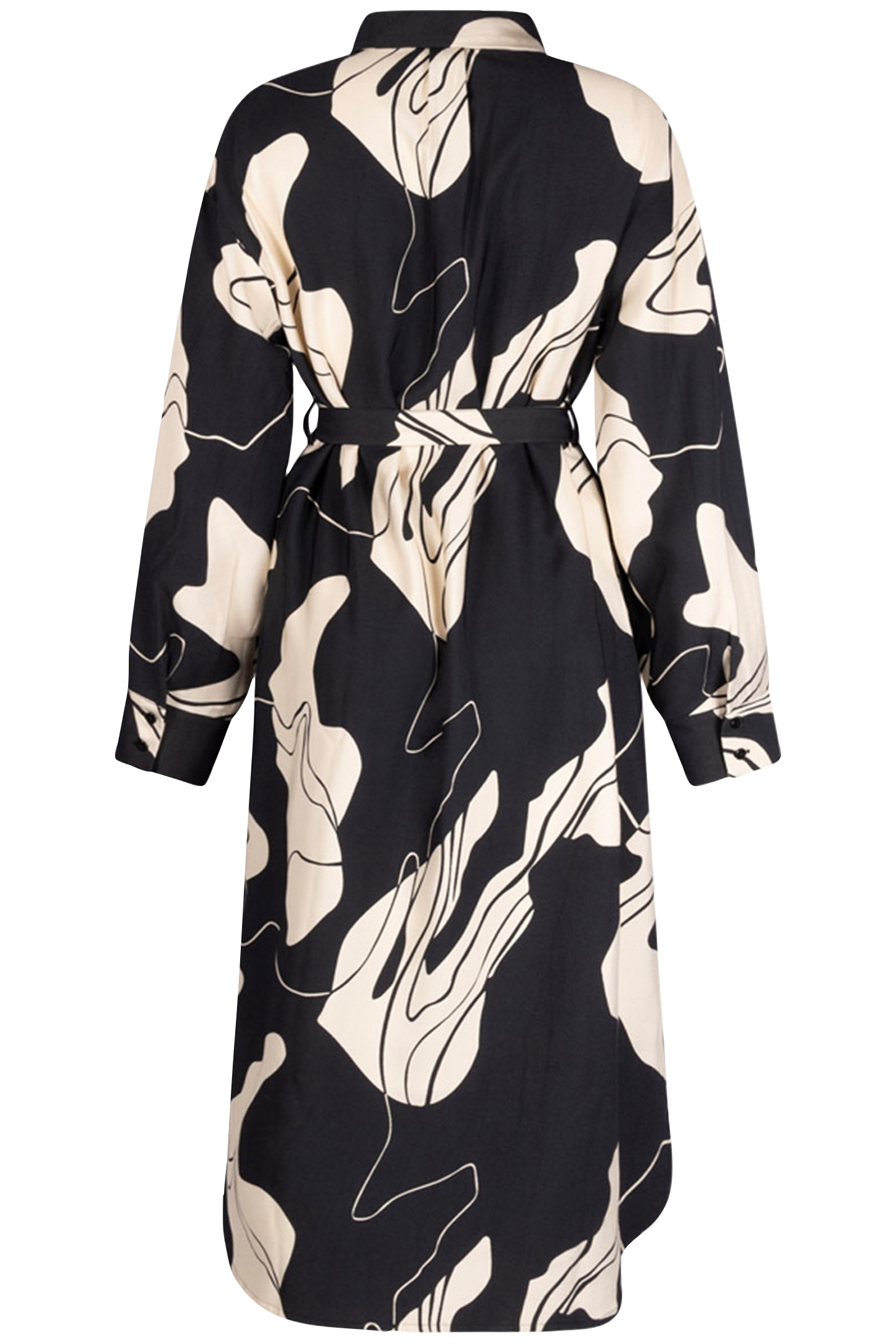 CARMEN DRESS LONG SLEEVE BLACK RIVER 2