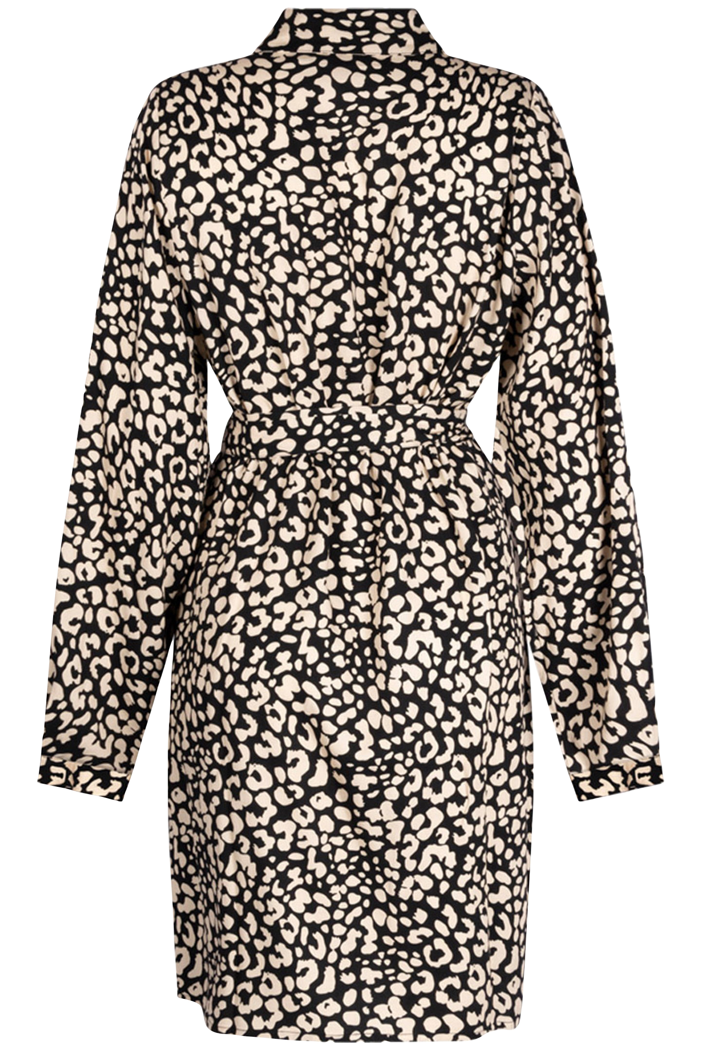ESMEE DRESS LONG SLEEVE ANIMAL BLACK WHITE 2