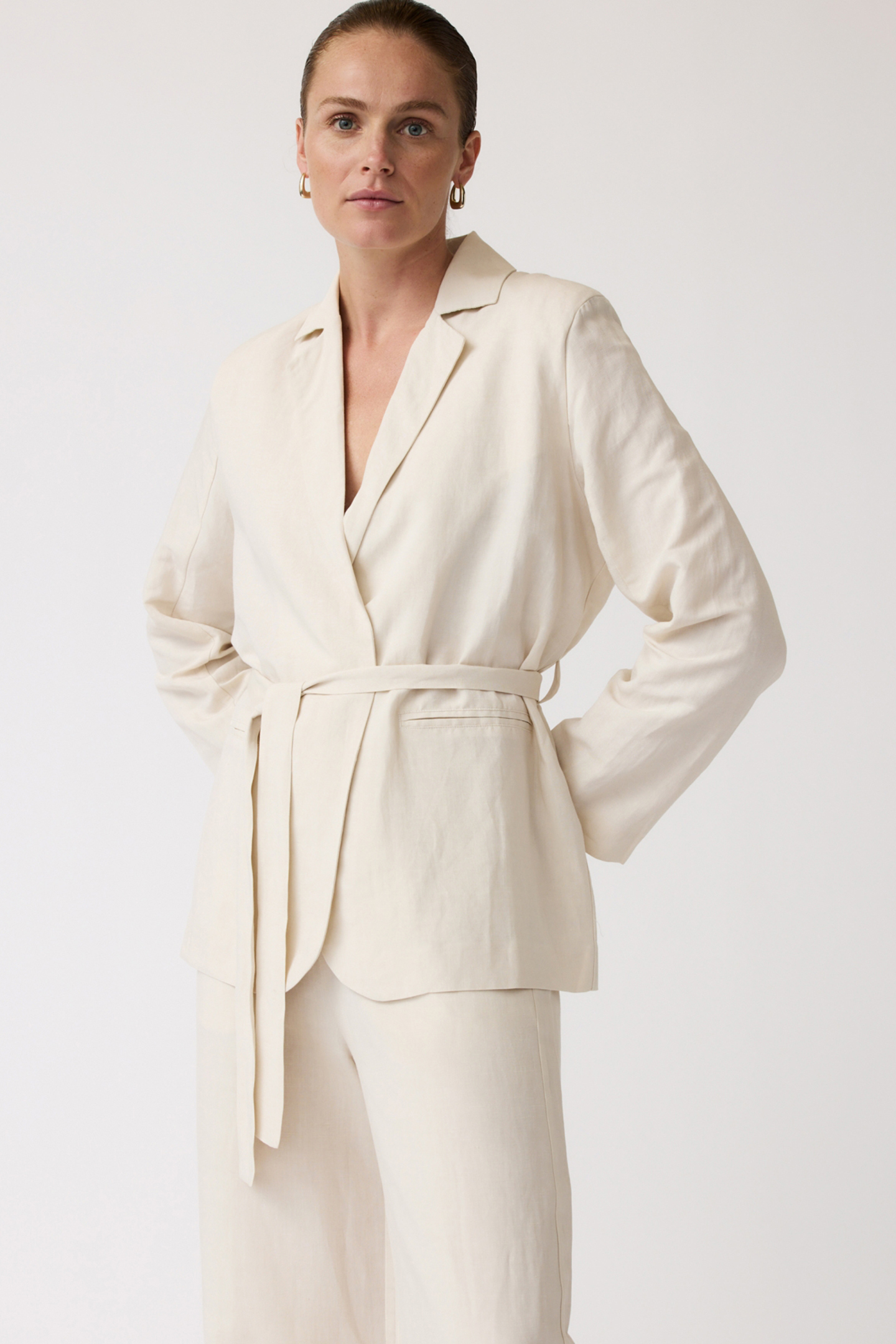 BLOSSOM BLAZER OATMEAL 1