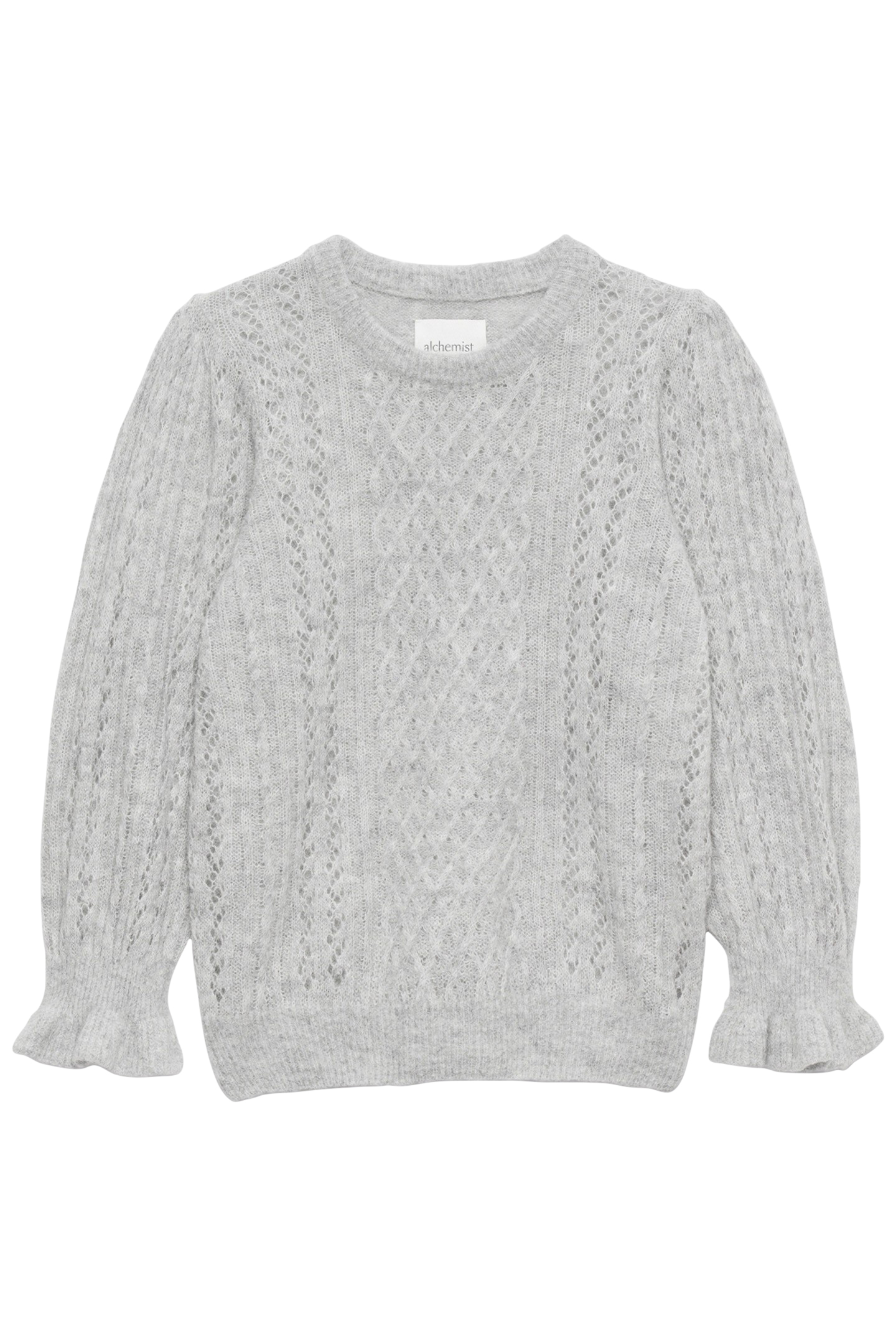 ANNA PULLOVER LIGHT GREY MELANGE 3