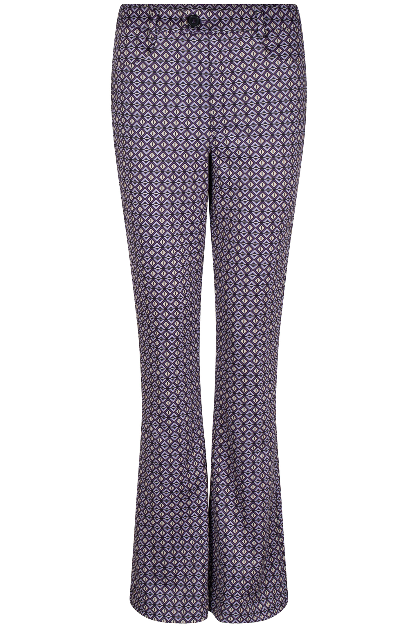 TROUSERS FLAIR GRAPHIC EARTH PRINT 5