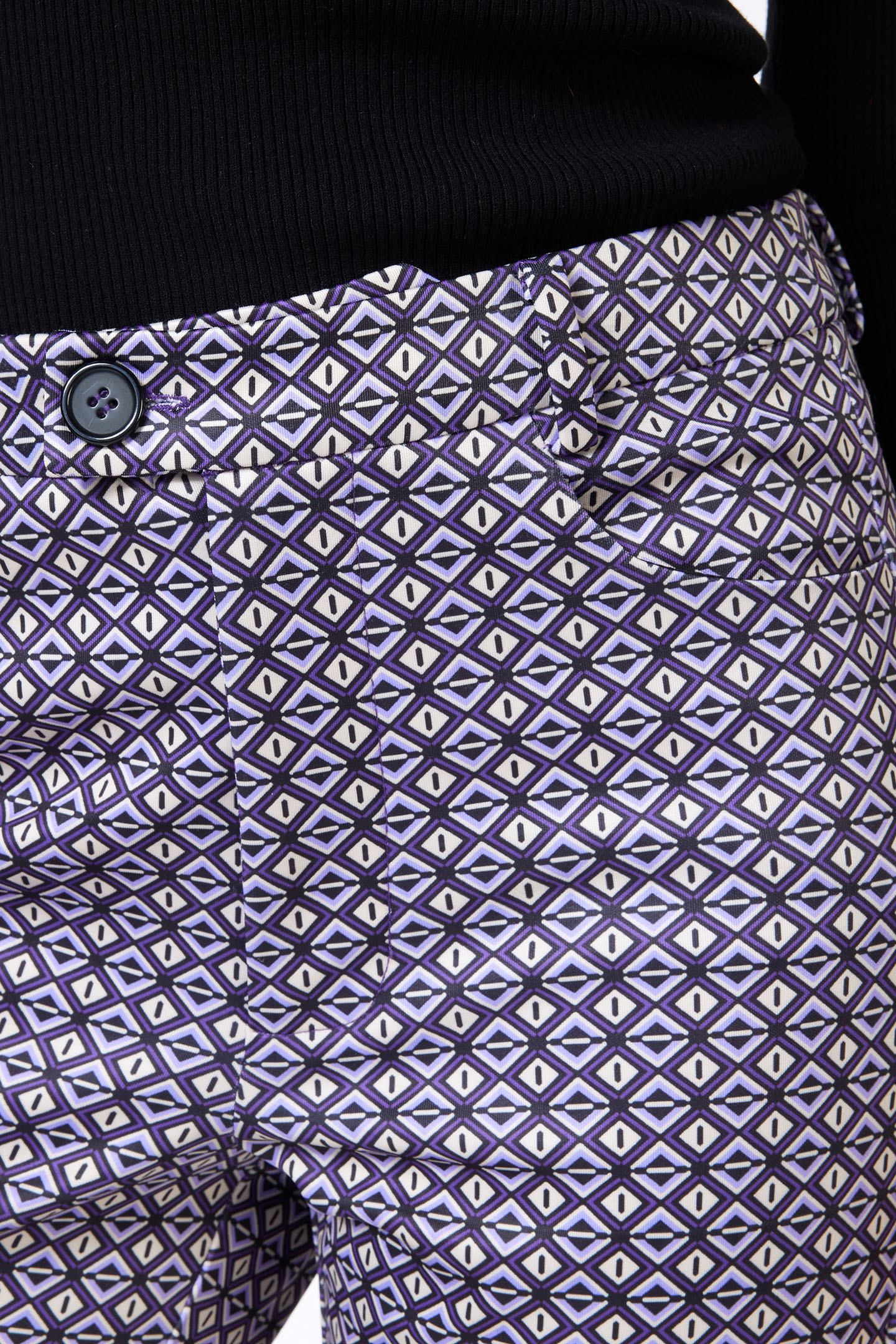 TROUSERS FLAIR GRAPHIC EARTH PRINT 7