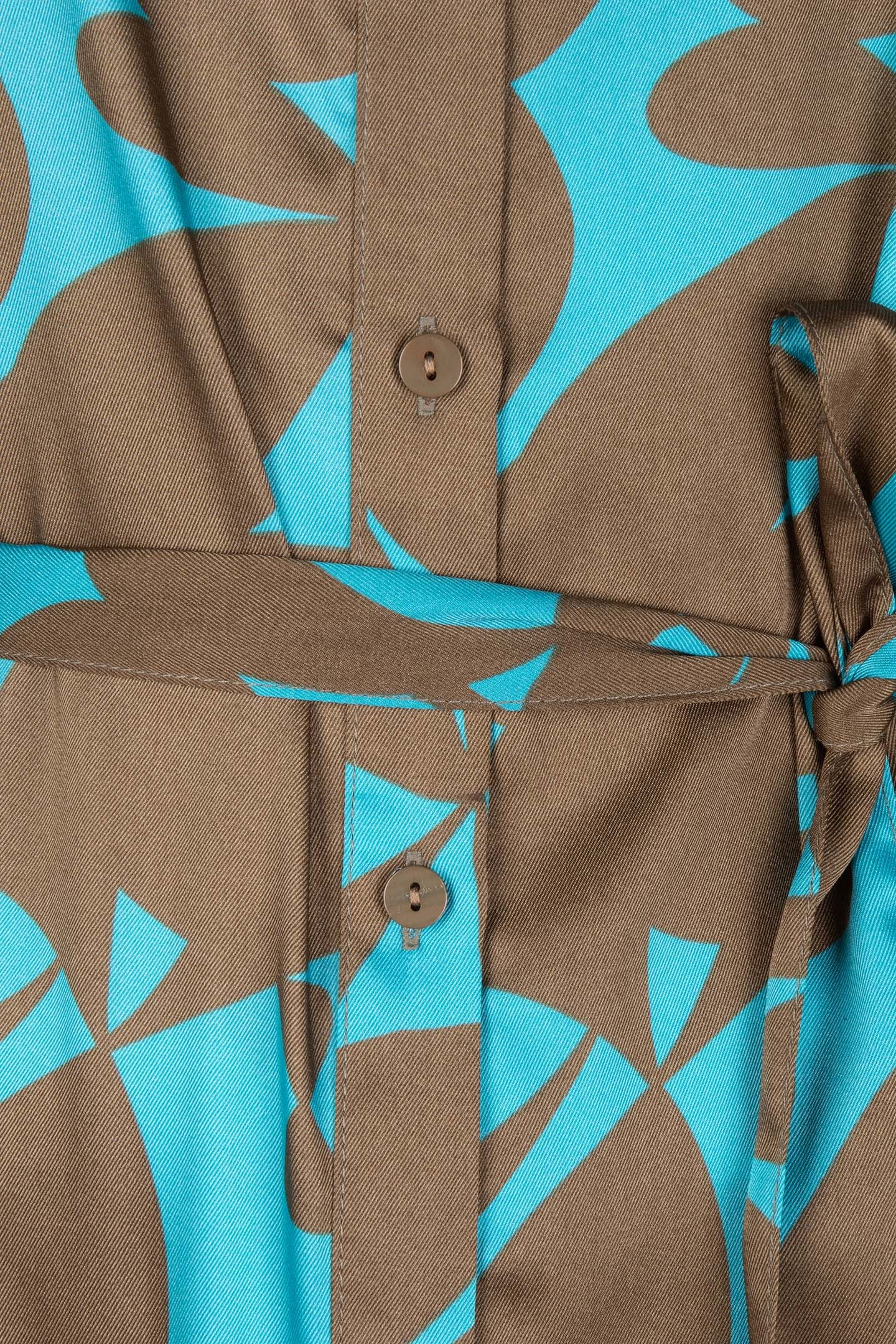 DRESS LONG EXPRESSIVE ROOTS PRINT 7